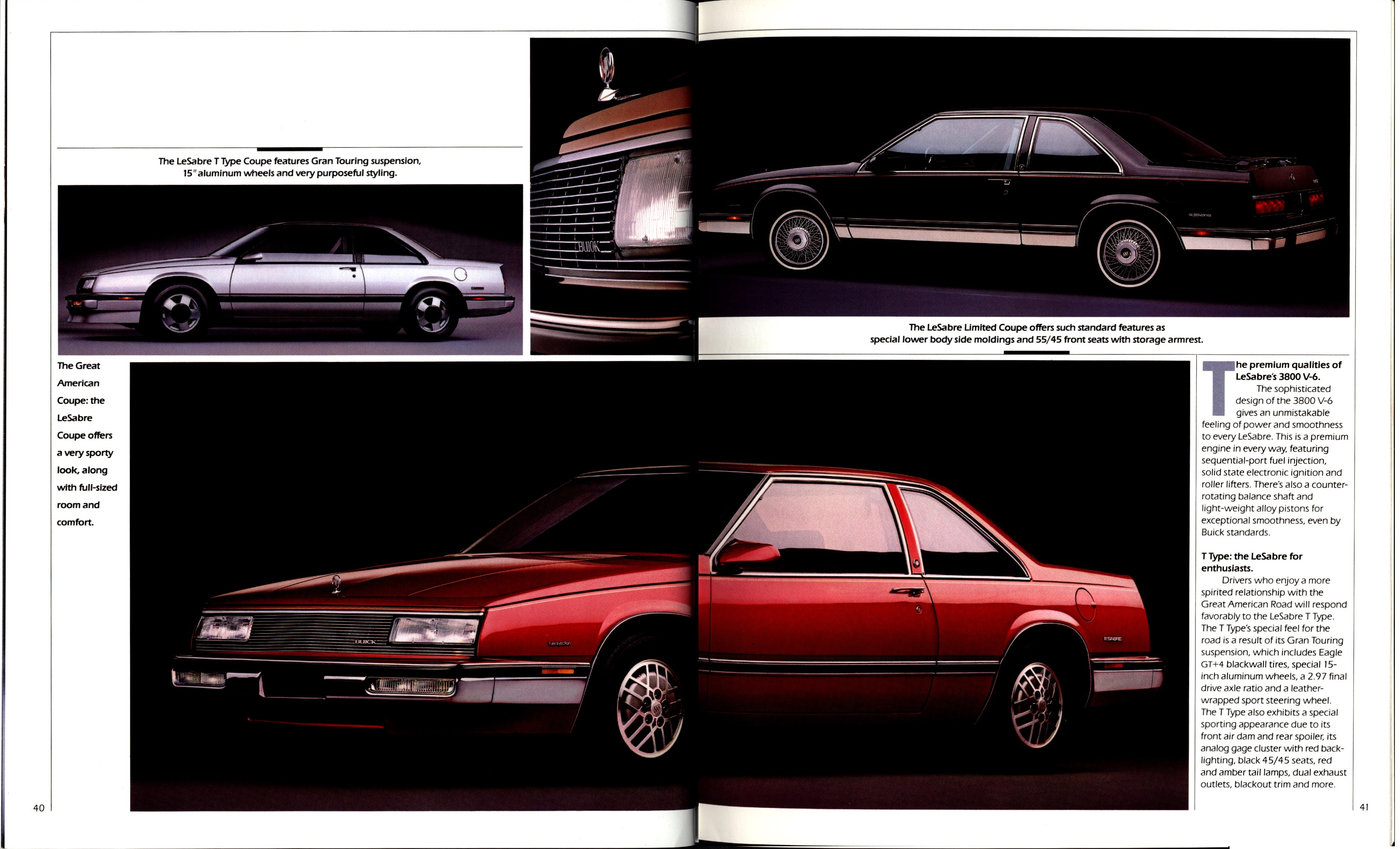 1989 Buick Full Line Prestige  Brochure 40-41