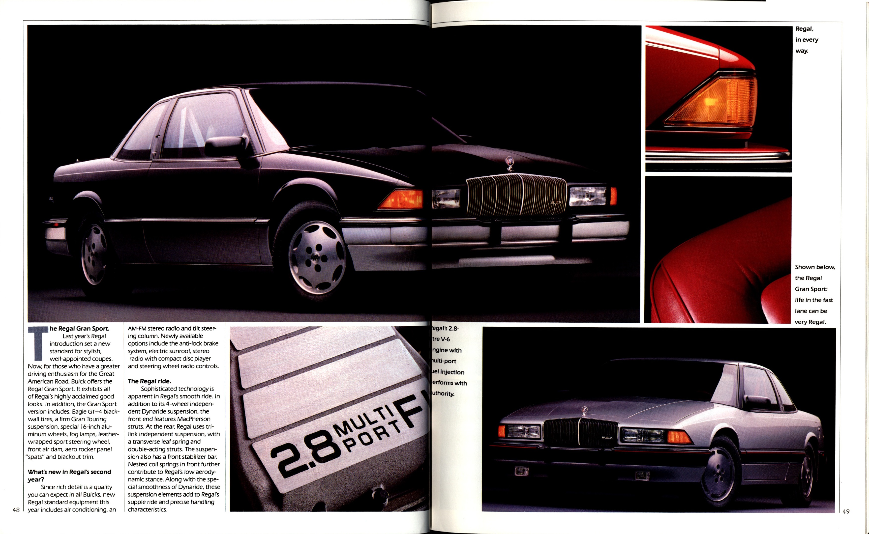1989 Buick Full Line Prestige  Brochure 48-49