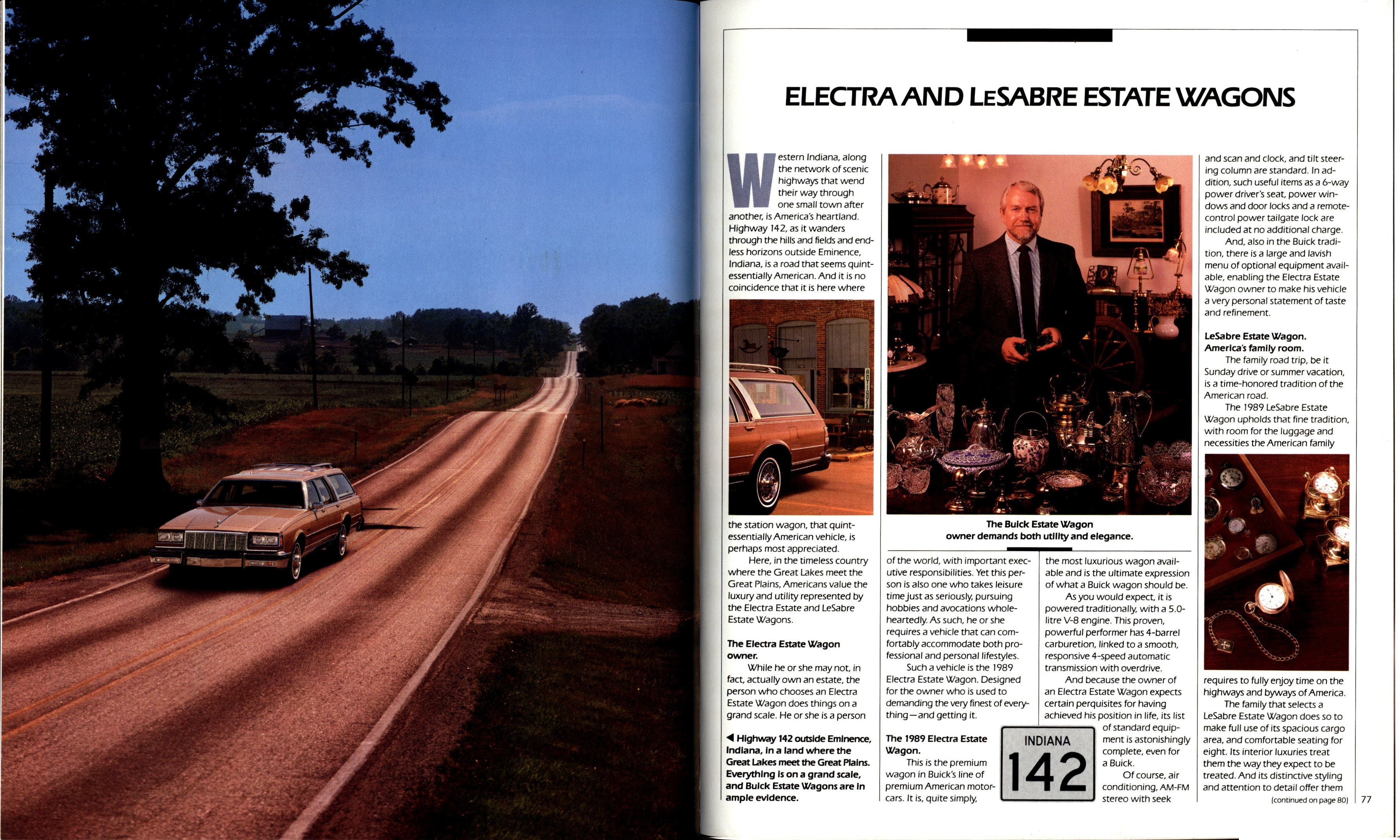 1989 Buick Full Line Prestige  Brochure 76-77
