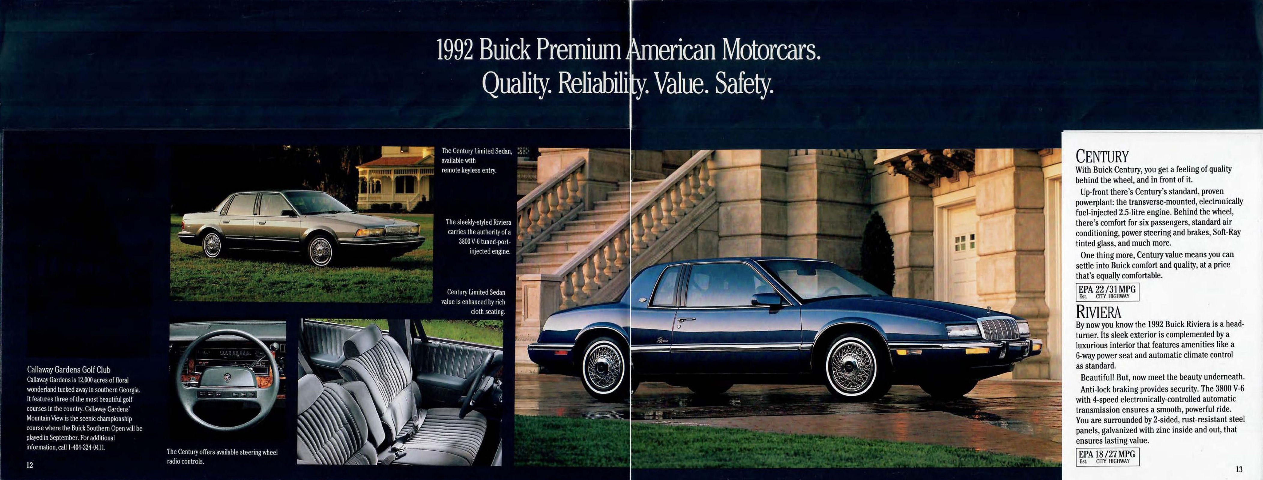 1992 Buick Full Line Handout-12-13