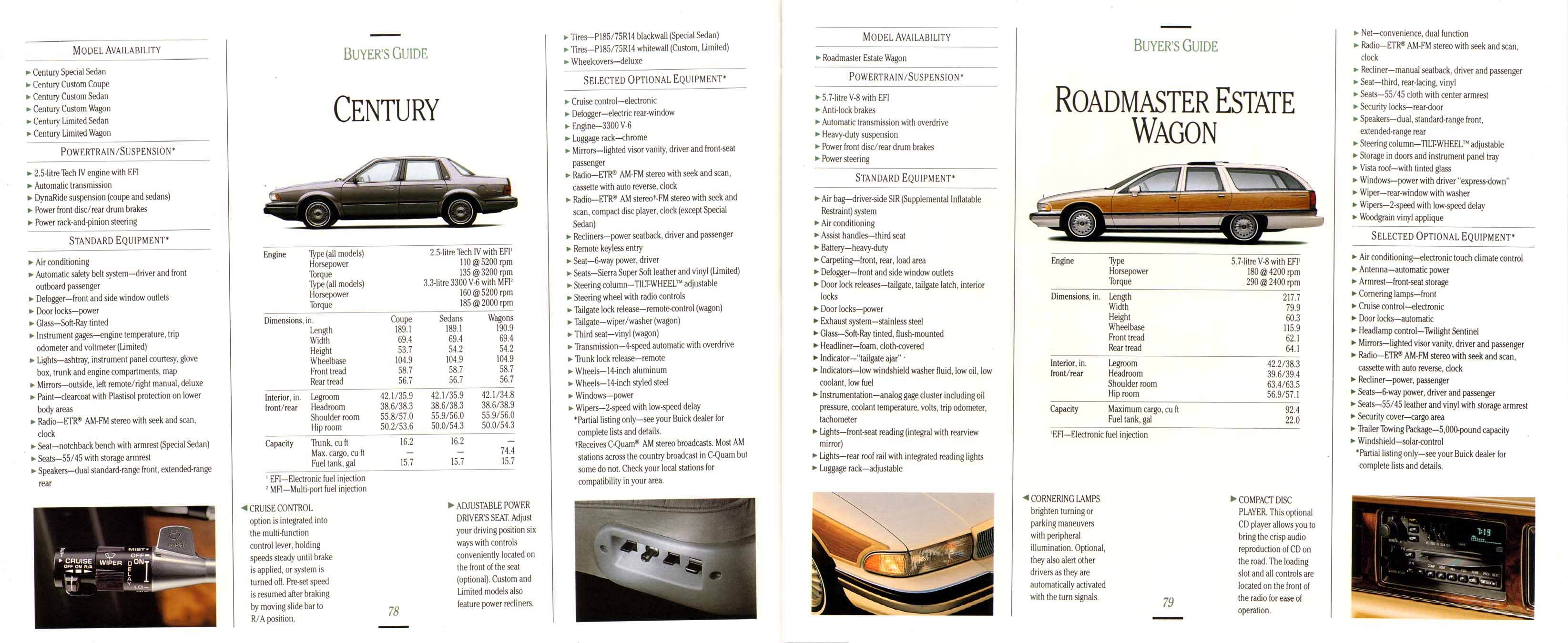 1992 Buick Full Line Prestige-78-79