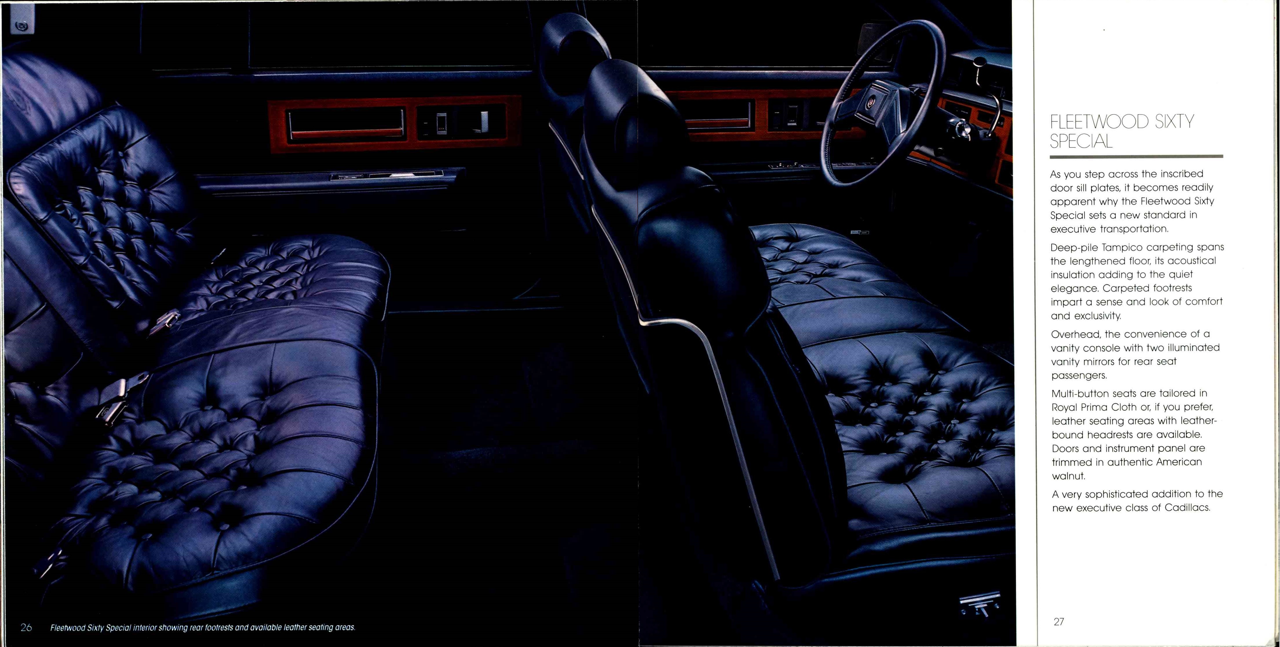 1987 Cadillac Full Line Prestige Brochure 26-27