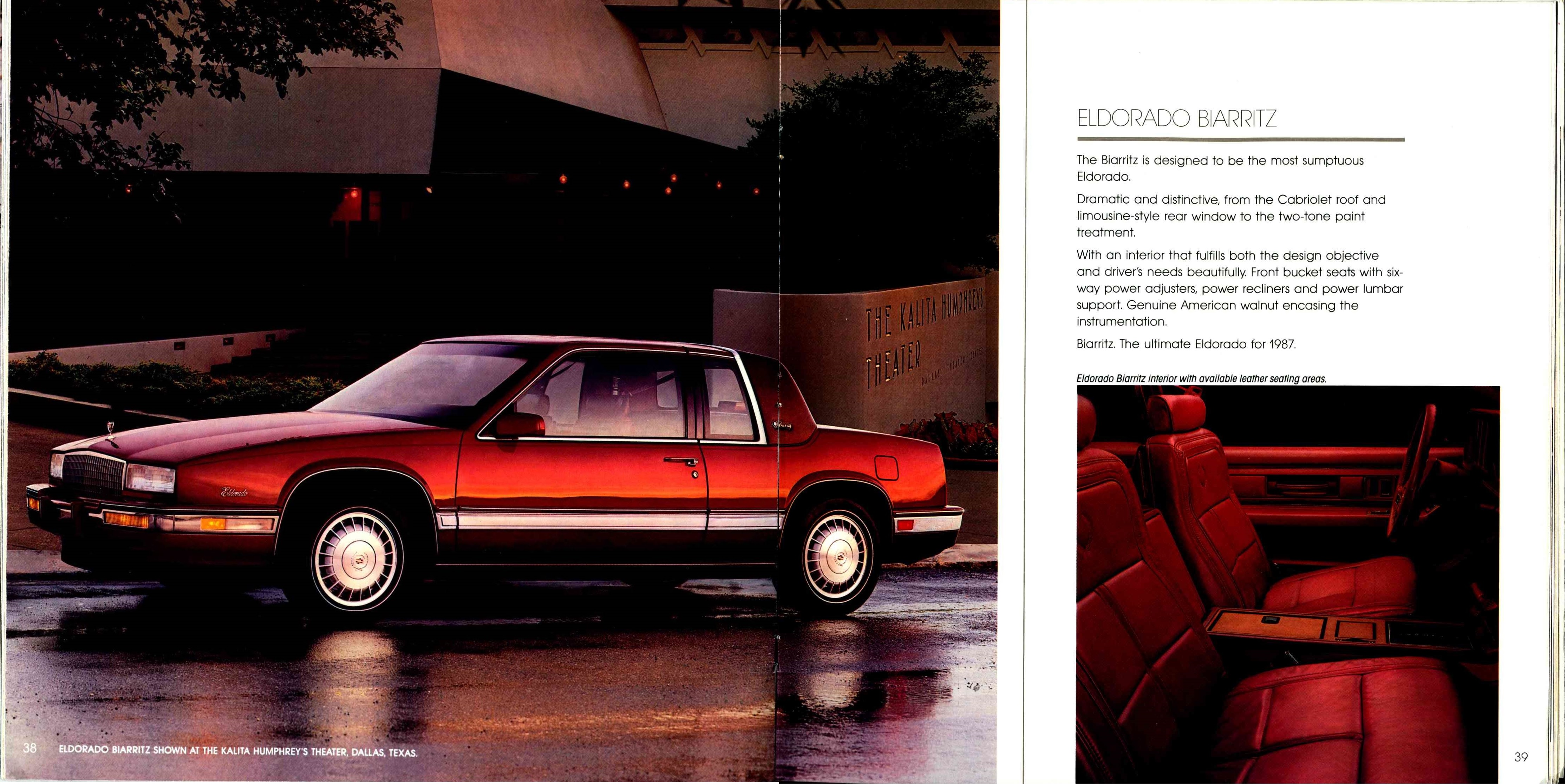 1987 Cadillac Full Line Prestige Brochure 38-39
