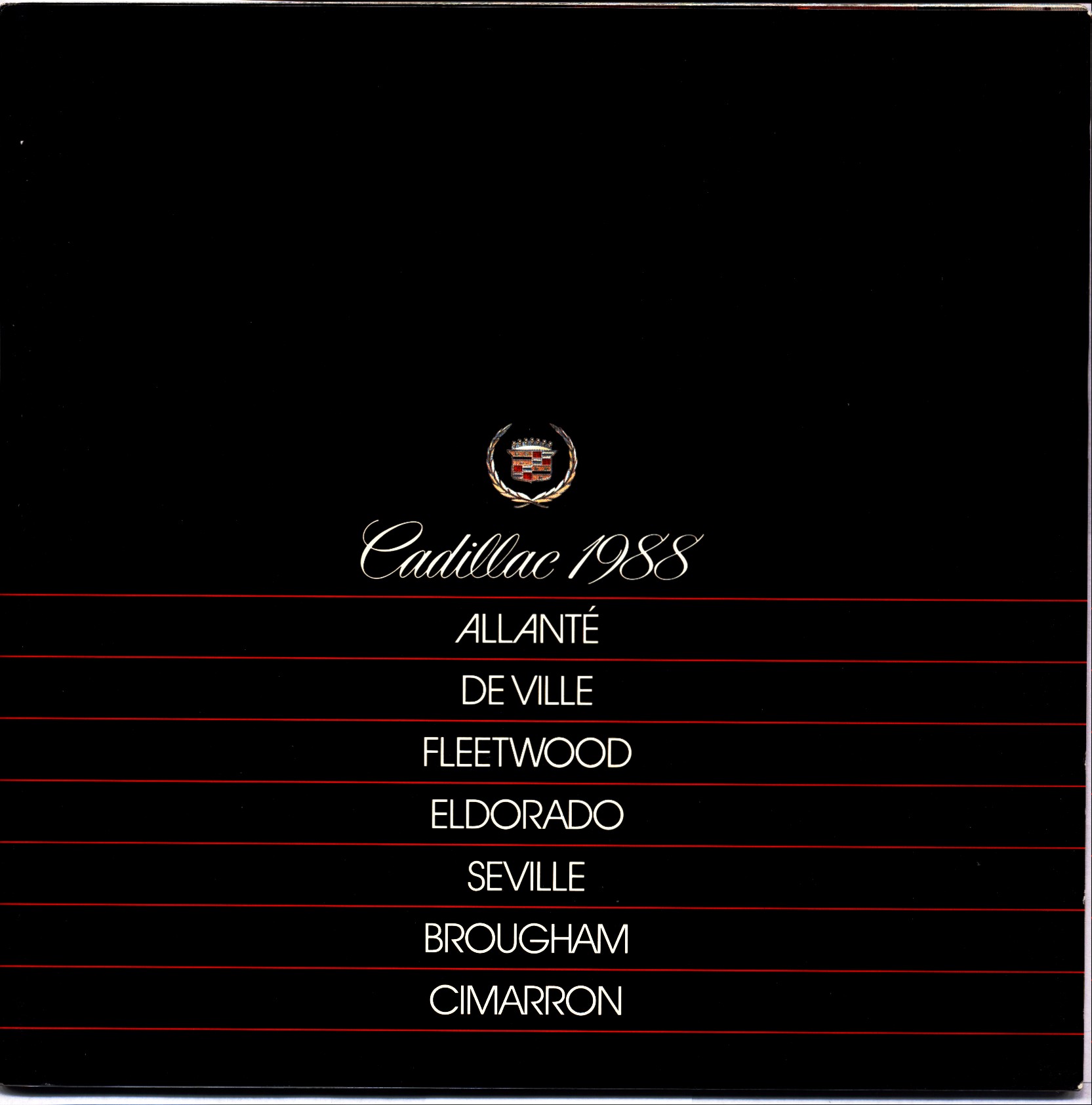 1988 Cadillac Full Line Prestige Brochure 00