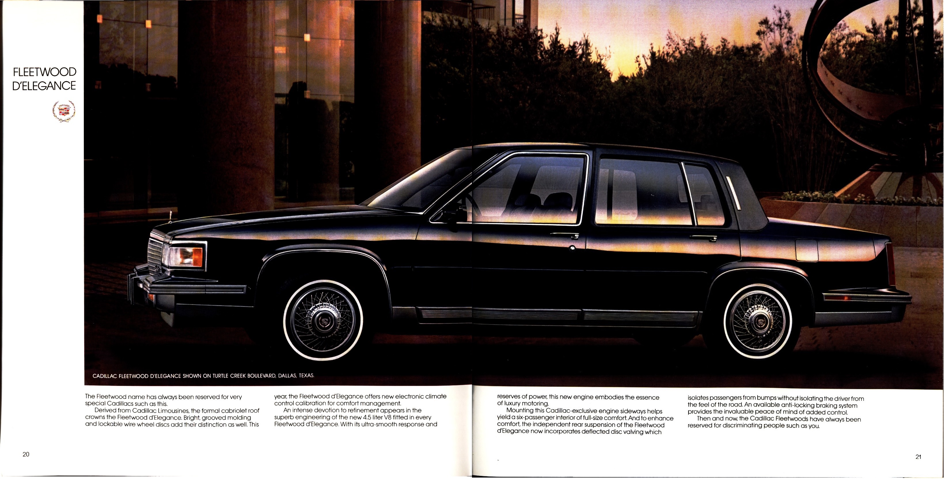 1988 Cadillac Full Line Prestige Brochure 20-21