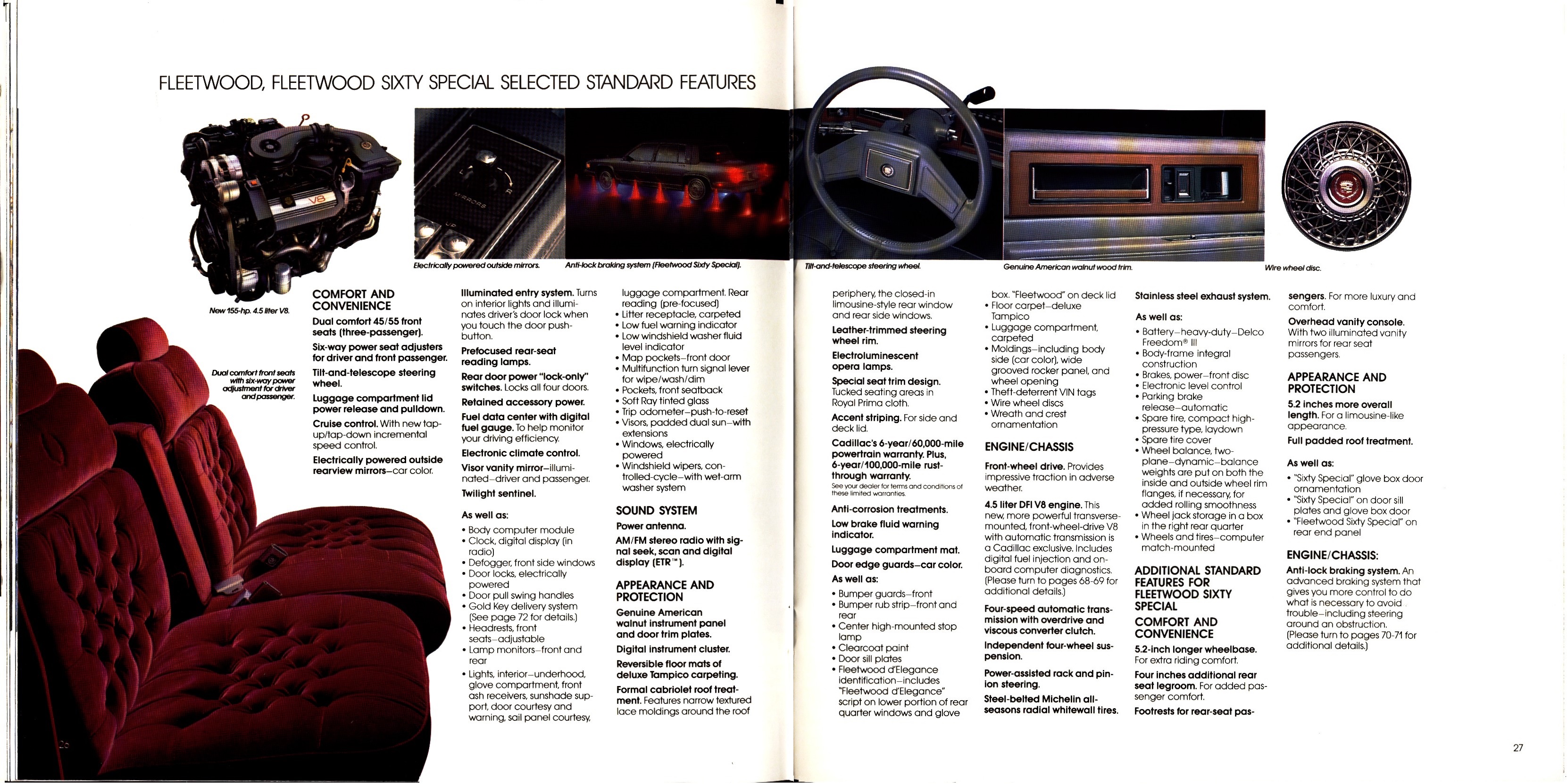 1988 Cadillac Full Line Prestige Brochure 26-27