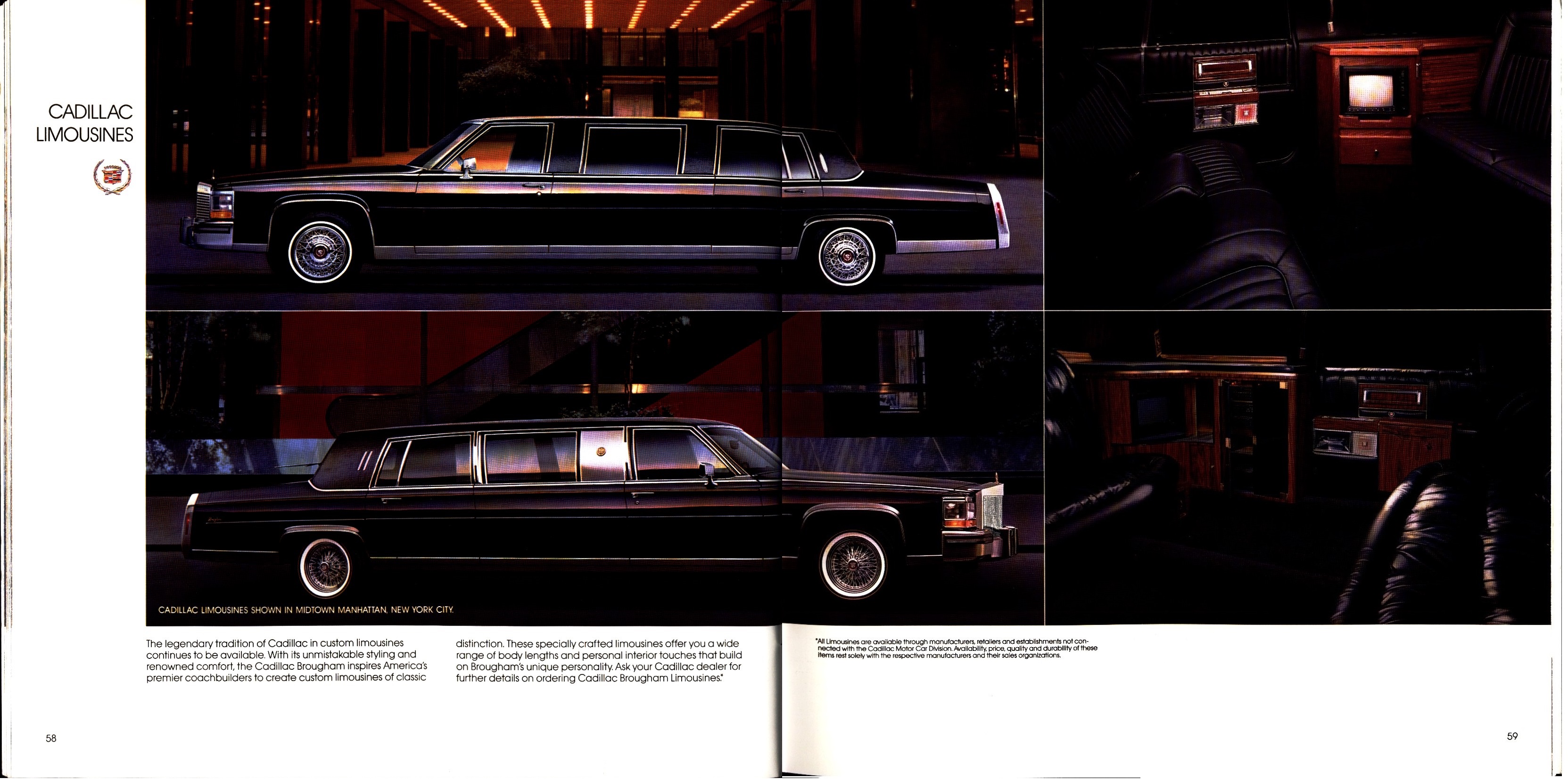 1988 Cadillac Full Line Prestige Brochure 58-59