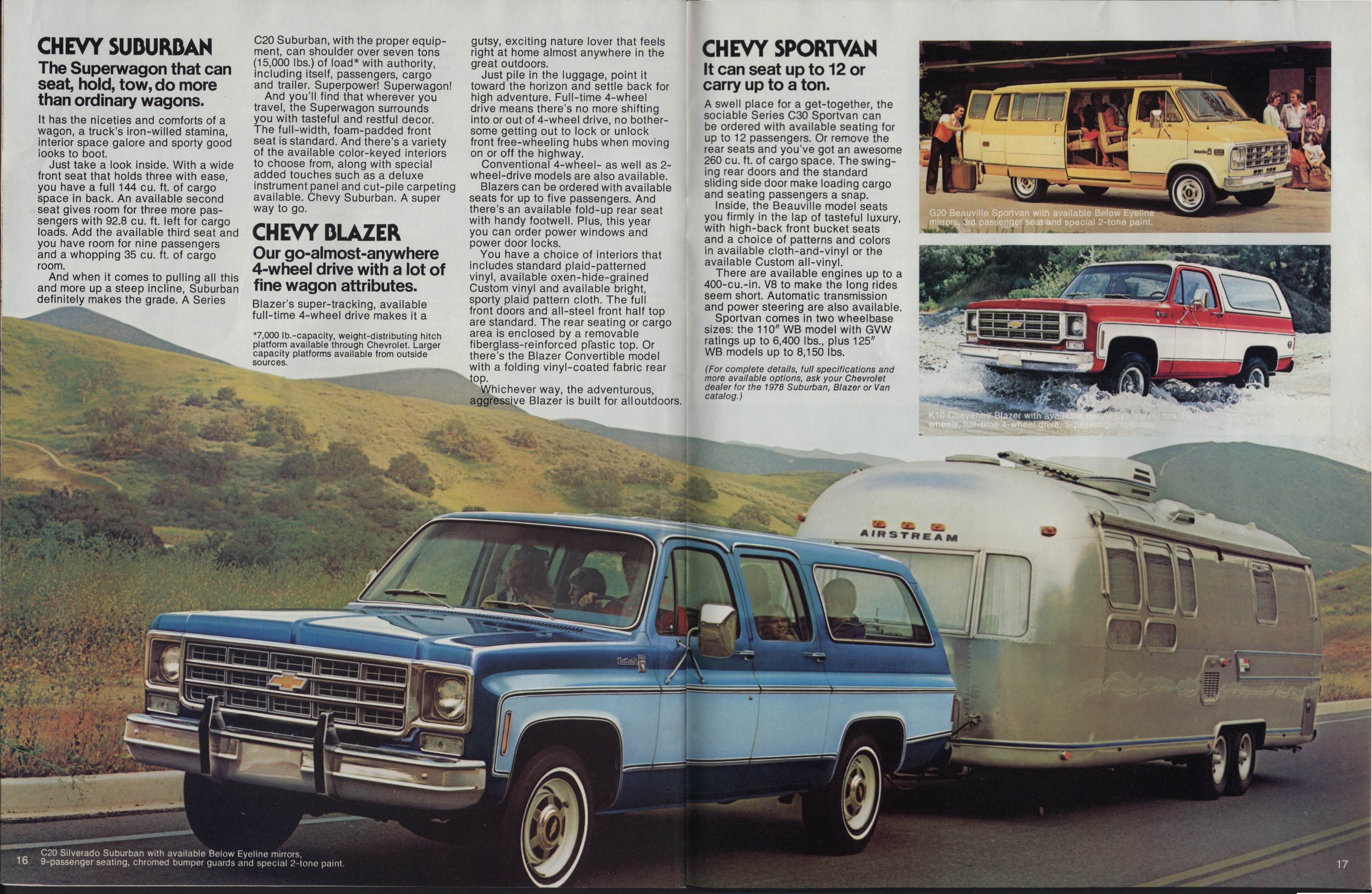 1978 Chevrolet Wagons Brochure 16-17
