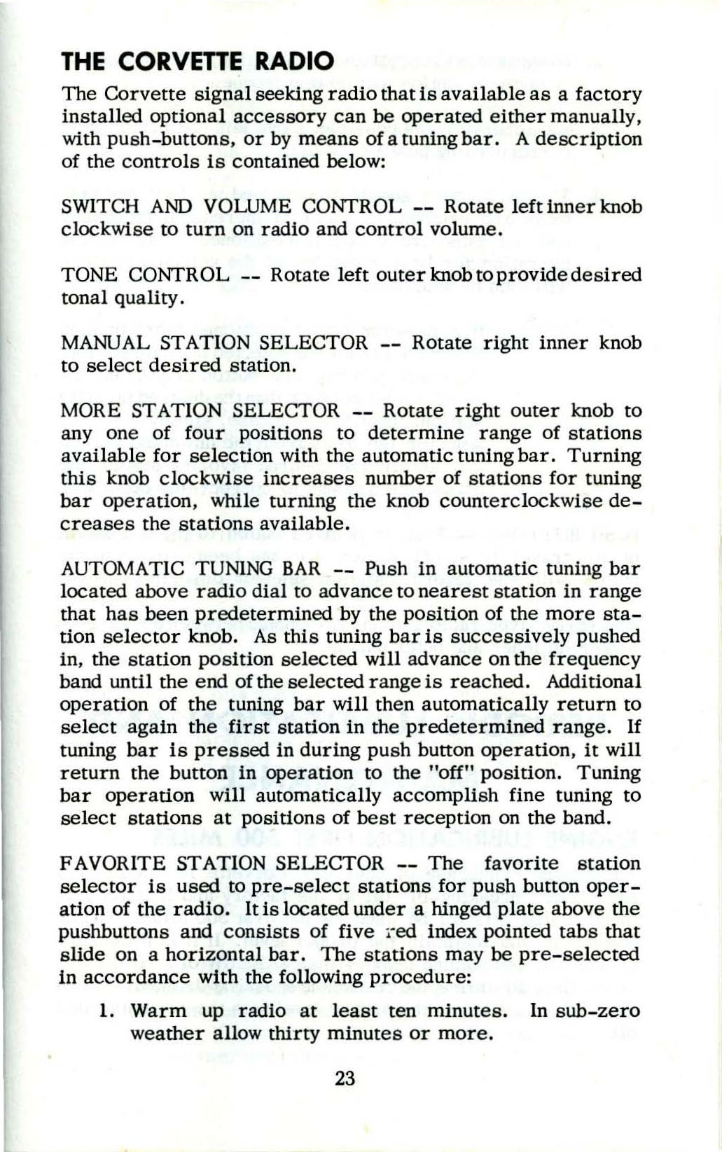 1953_Corvette_Owners_Manual-23