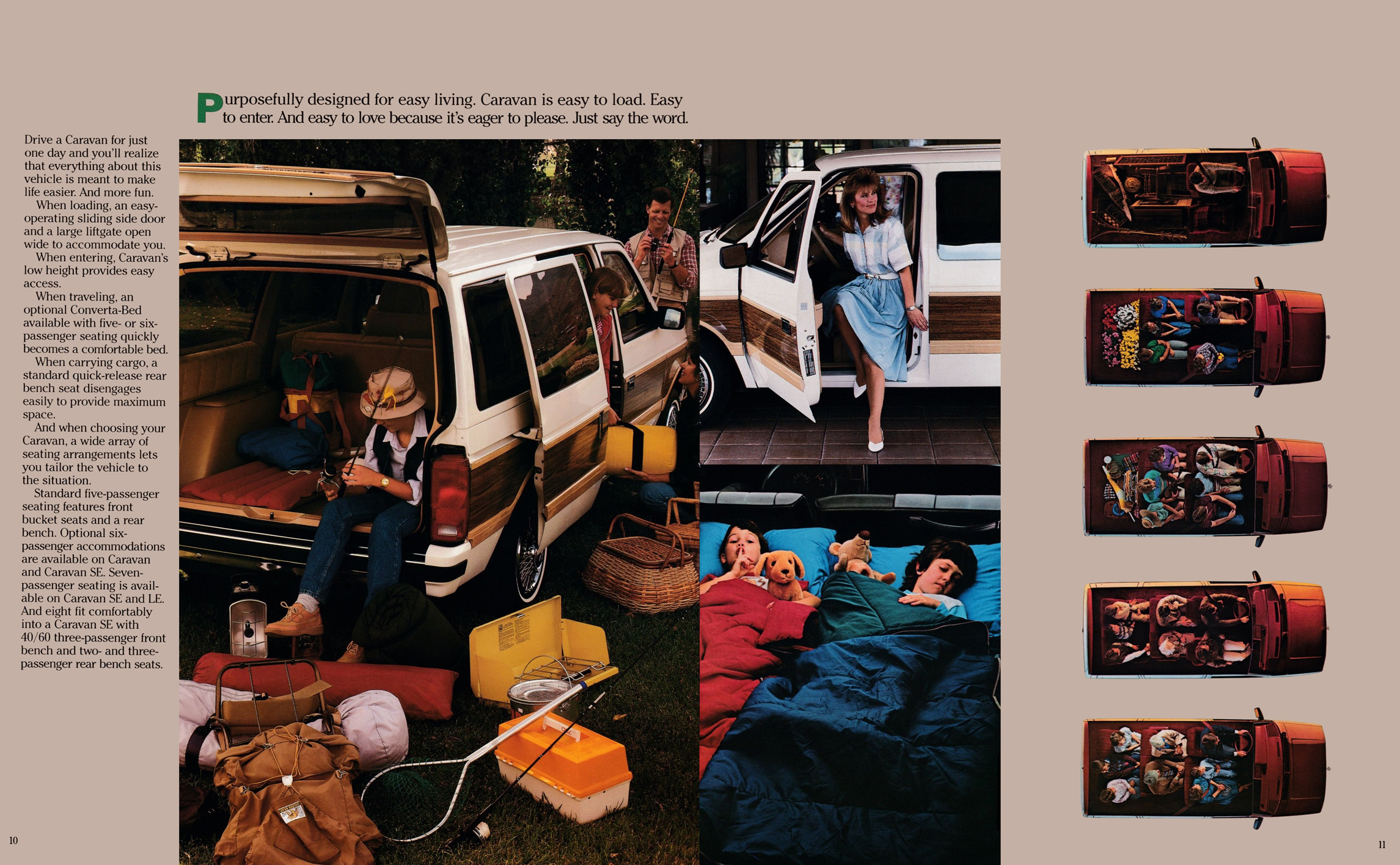 1987 Dodge Caravan Brochure 10-11
