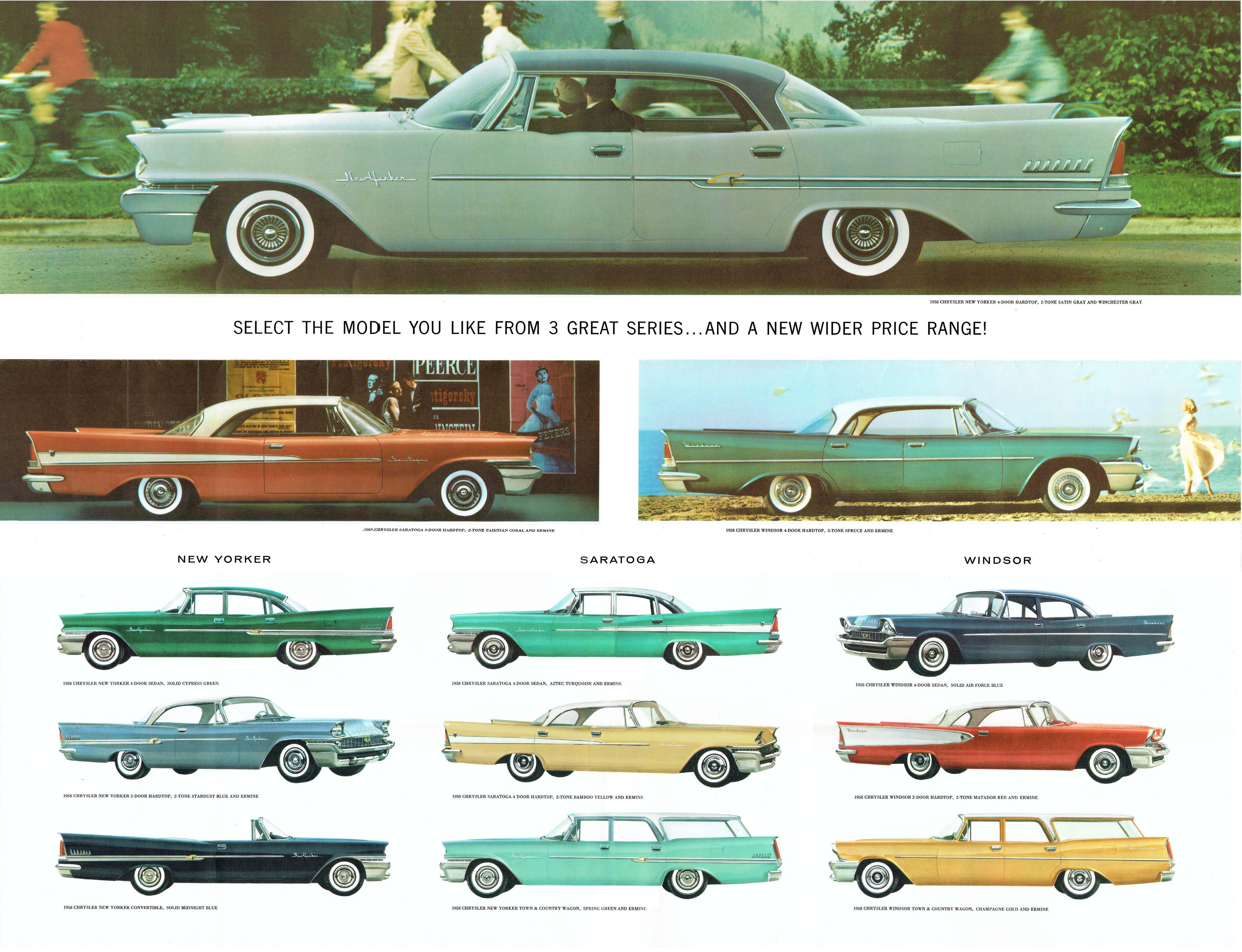 1958 Chrysler Full Line Foldout-Side B