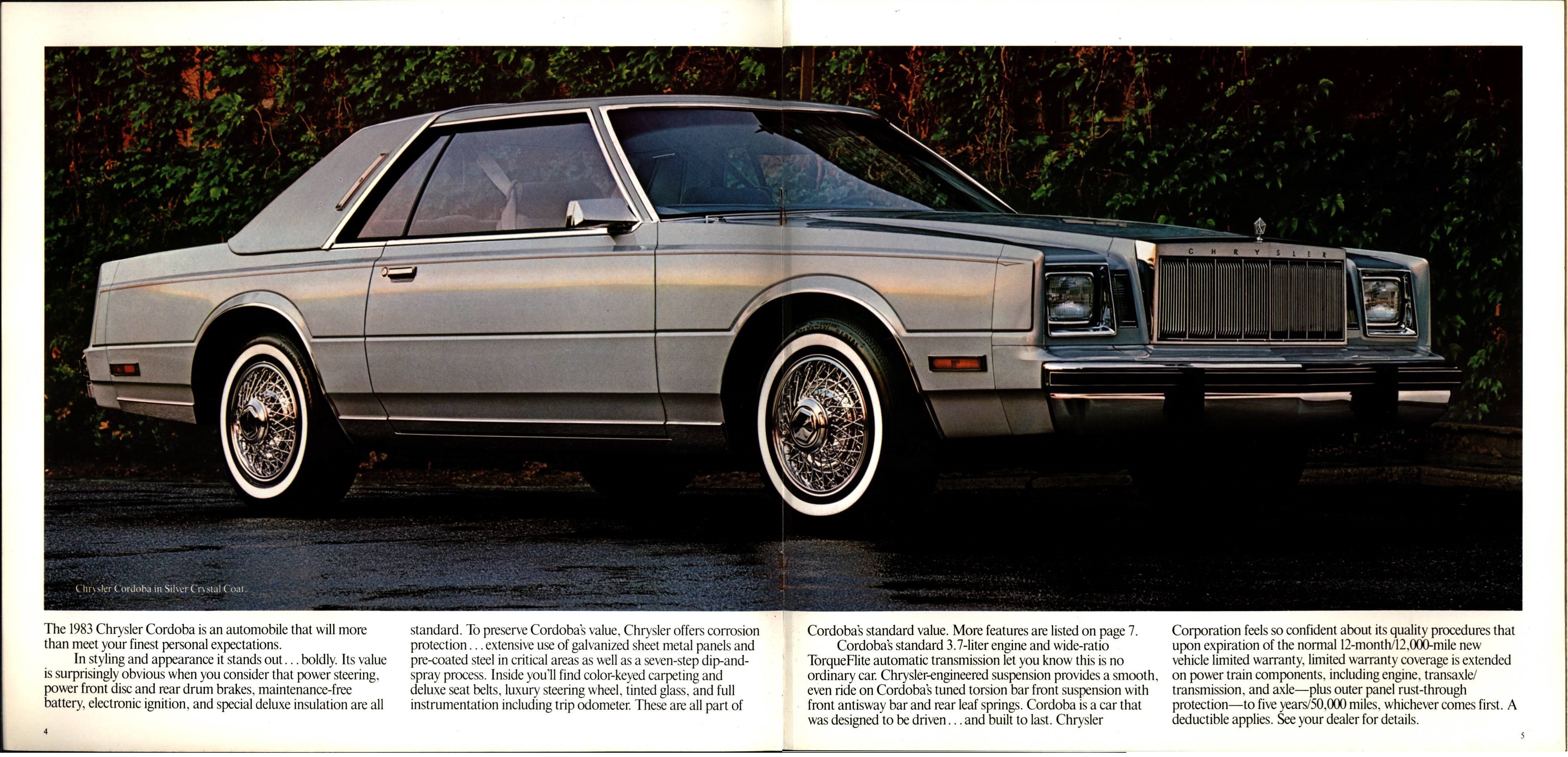 1983 Chrysler Cordoba Brochure 04-05