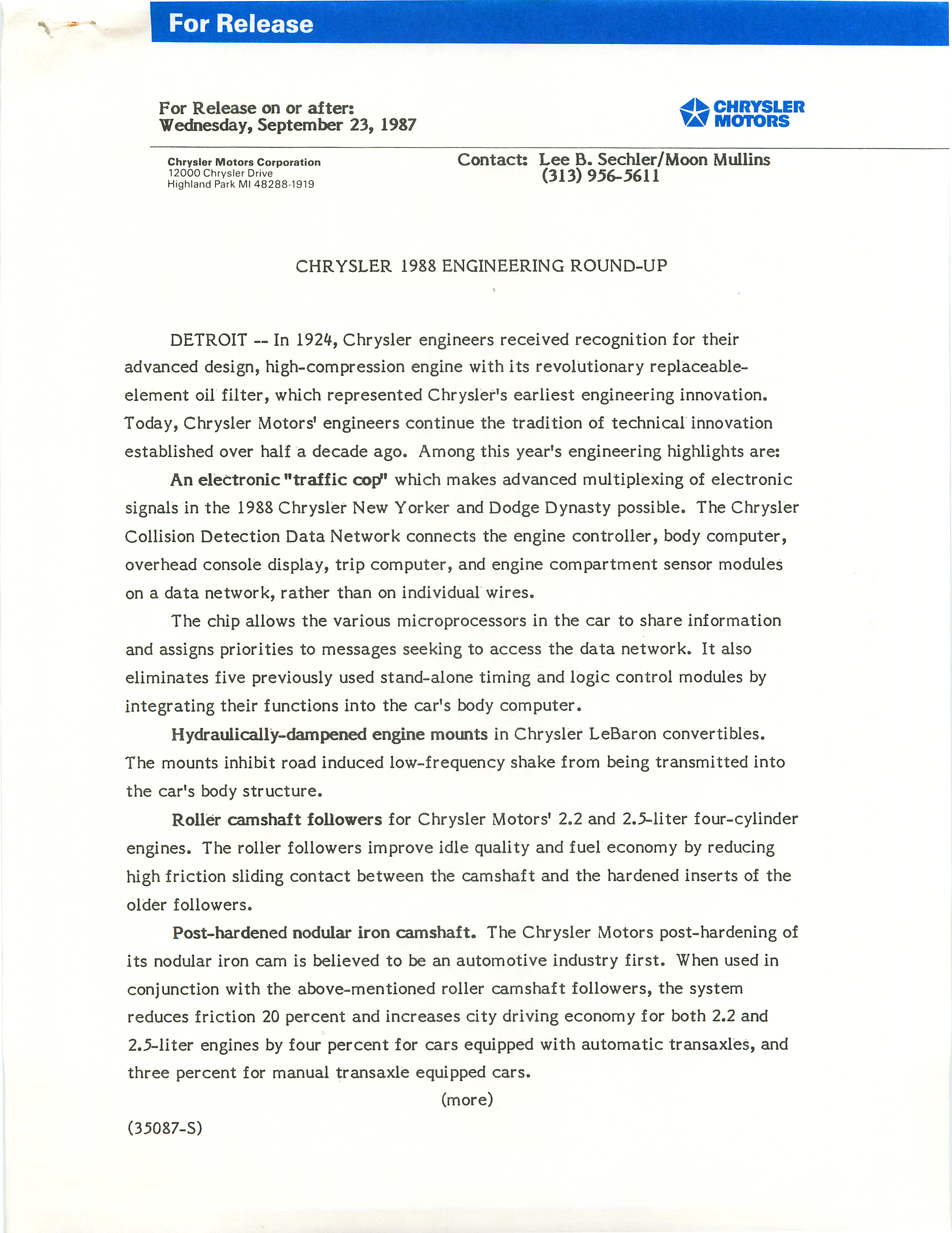 1988 Chrysler Intro Press Release-01