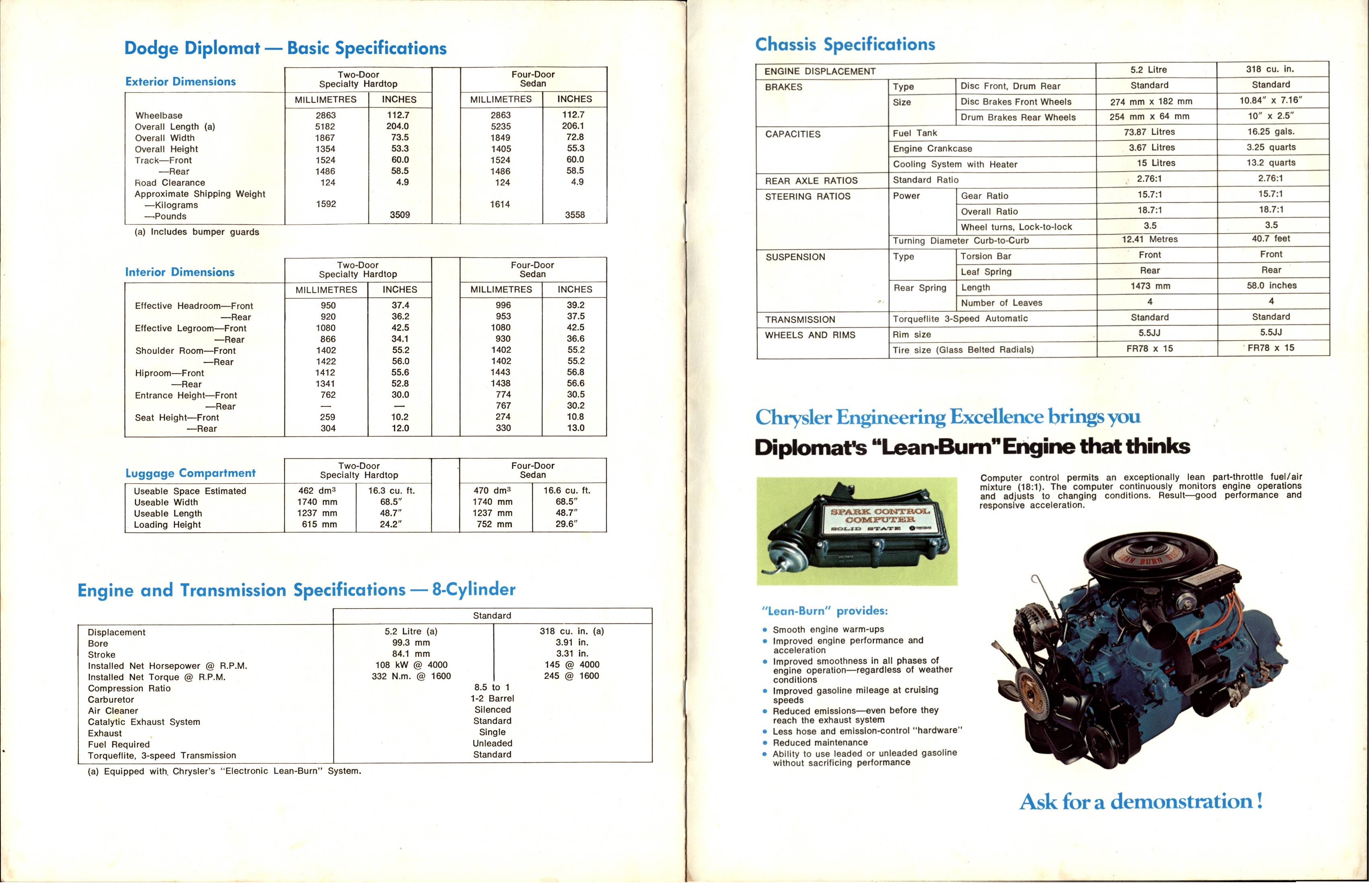 1977 Dodge Diplomat Brochure Canada 06-07