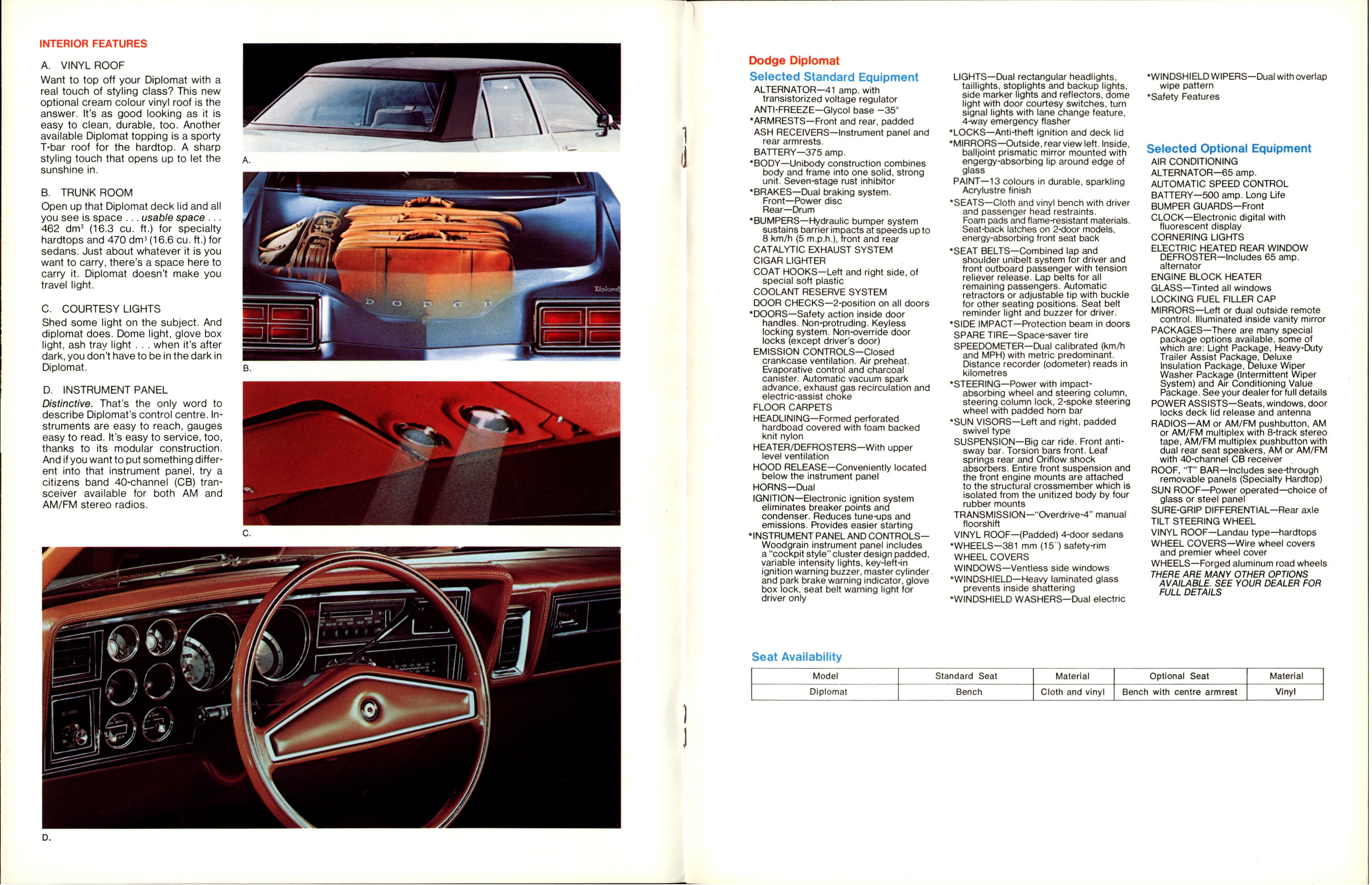 1978 Dodge Diplomat Brochure Canada 04-05