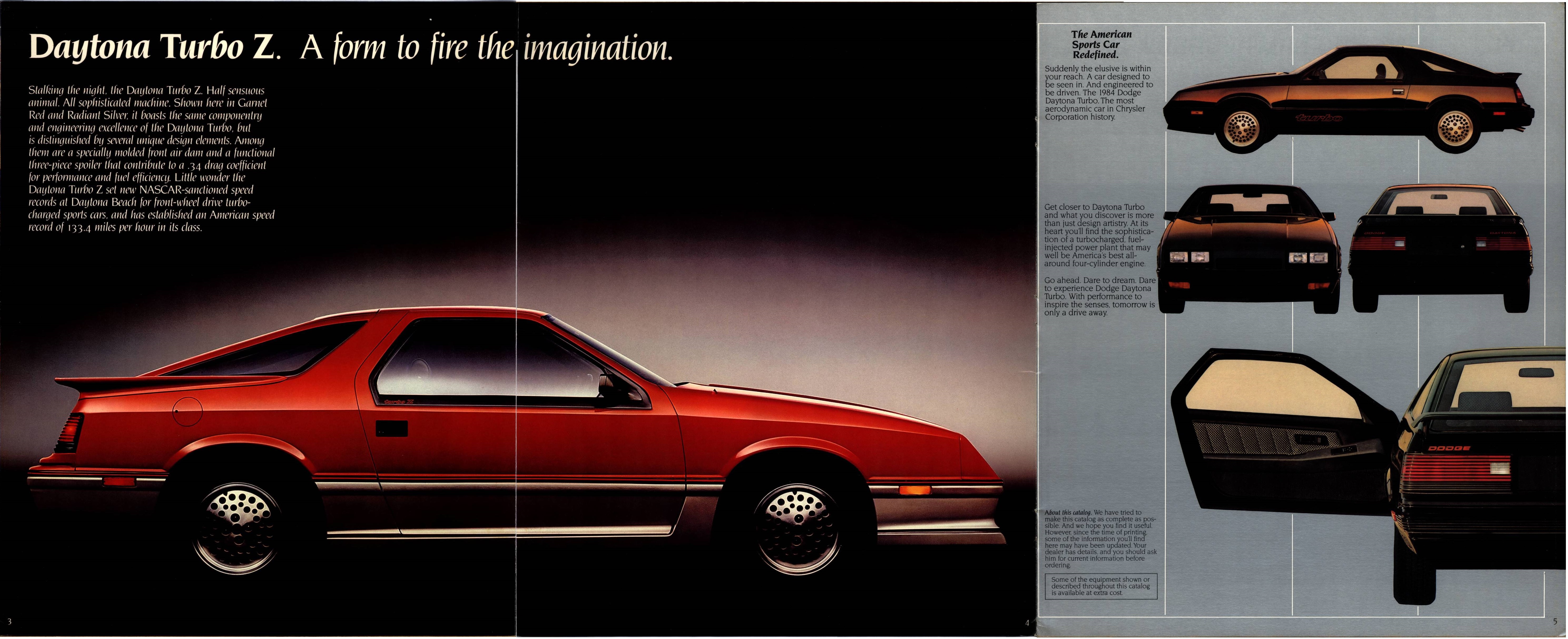 1984 Dodge Daytona Brochure 03-04-05