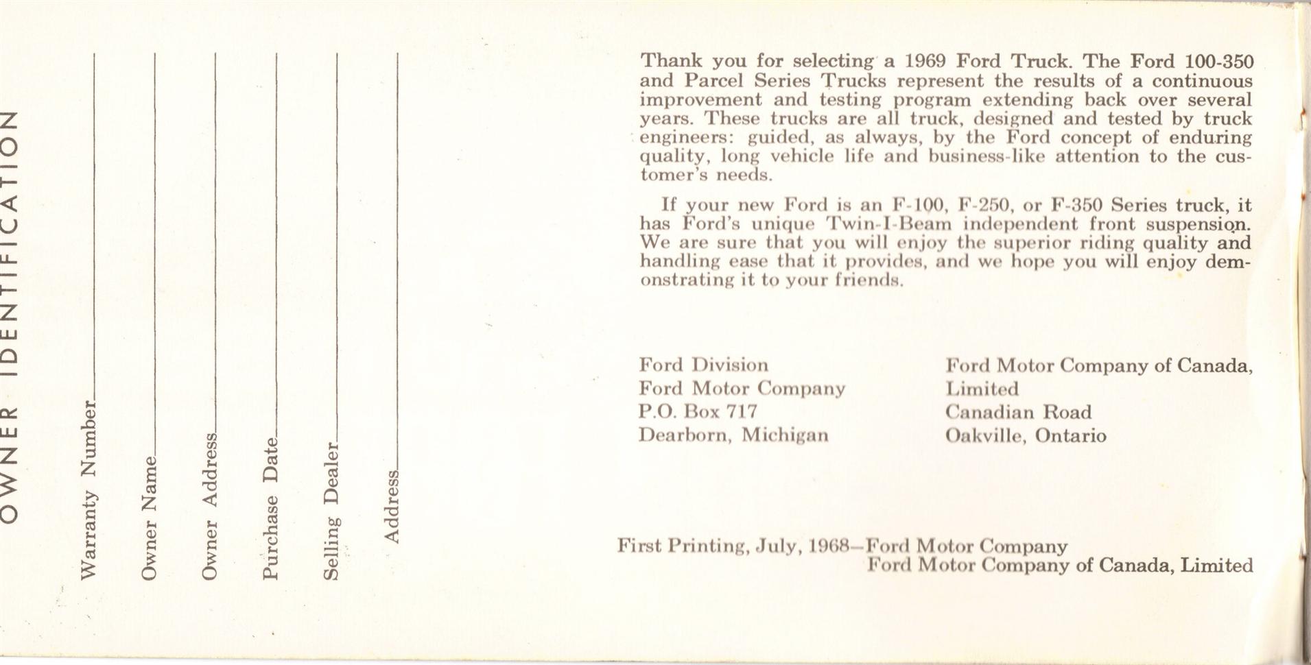 1969_Ford_Truck_Owners_Manual_Pg00_Inside_Cover