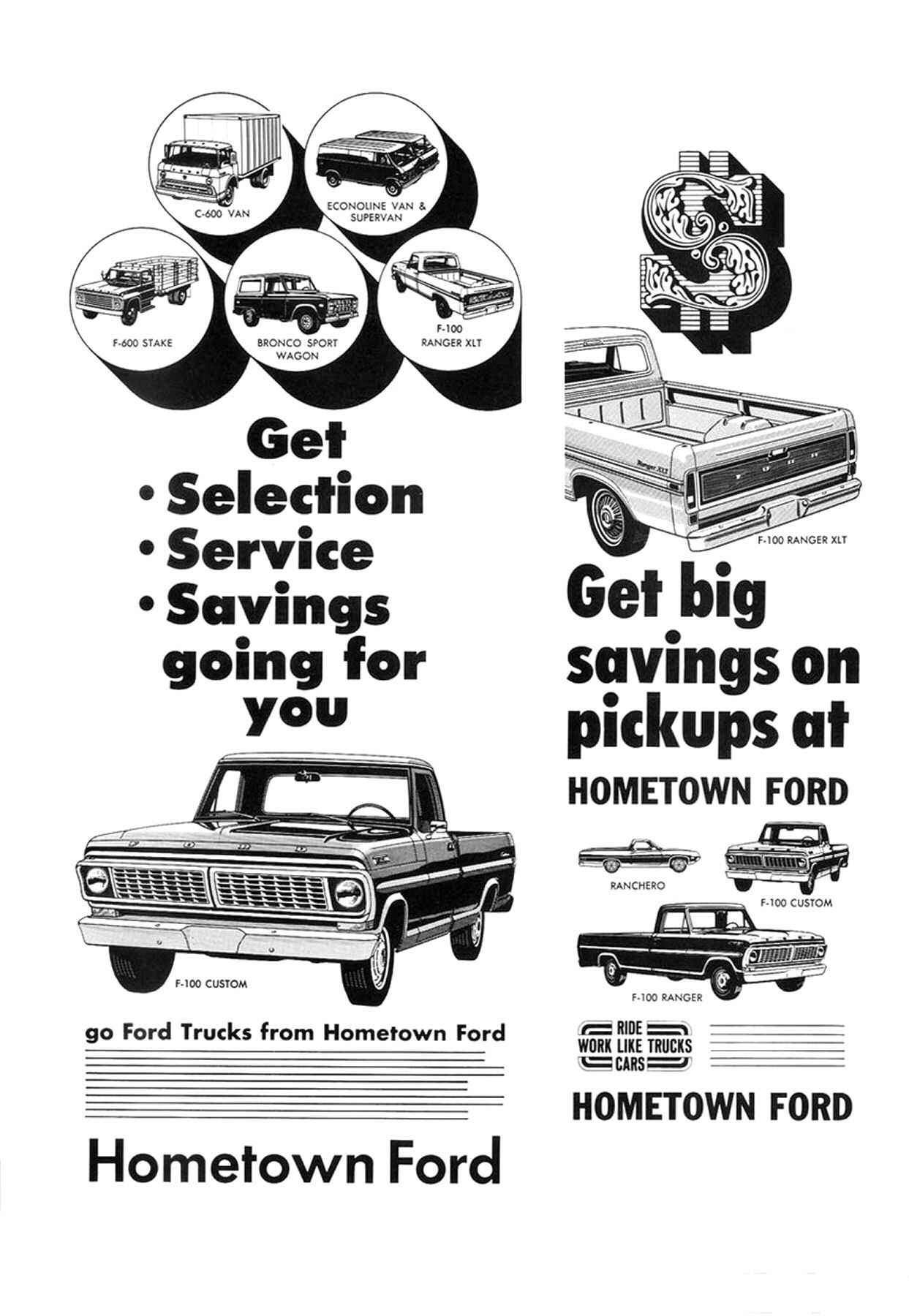 1970 Ford Truck Ad Clipart Book-07