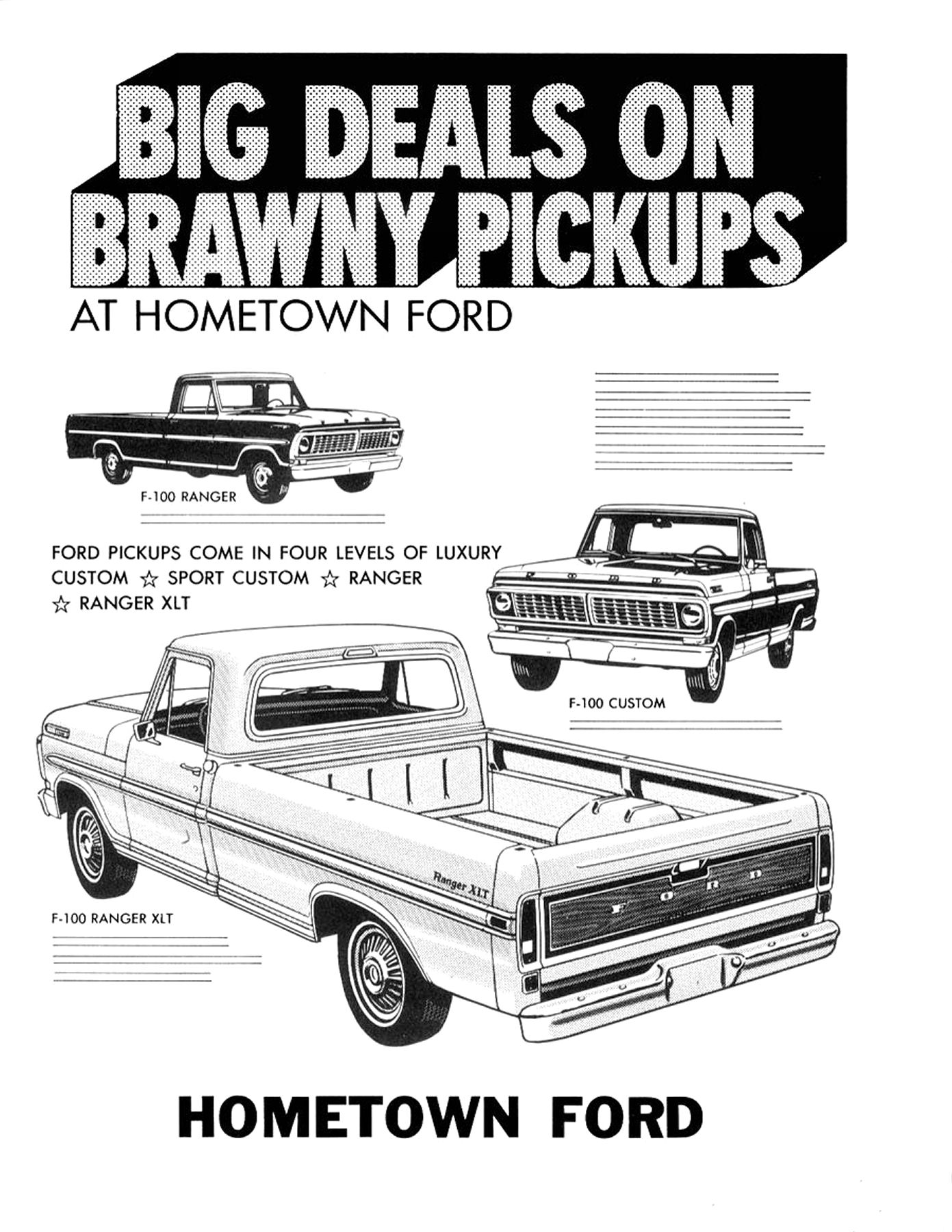 1970 Ford Truck Ad Clipart Book-10