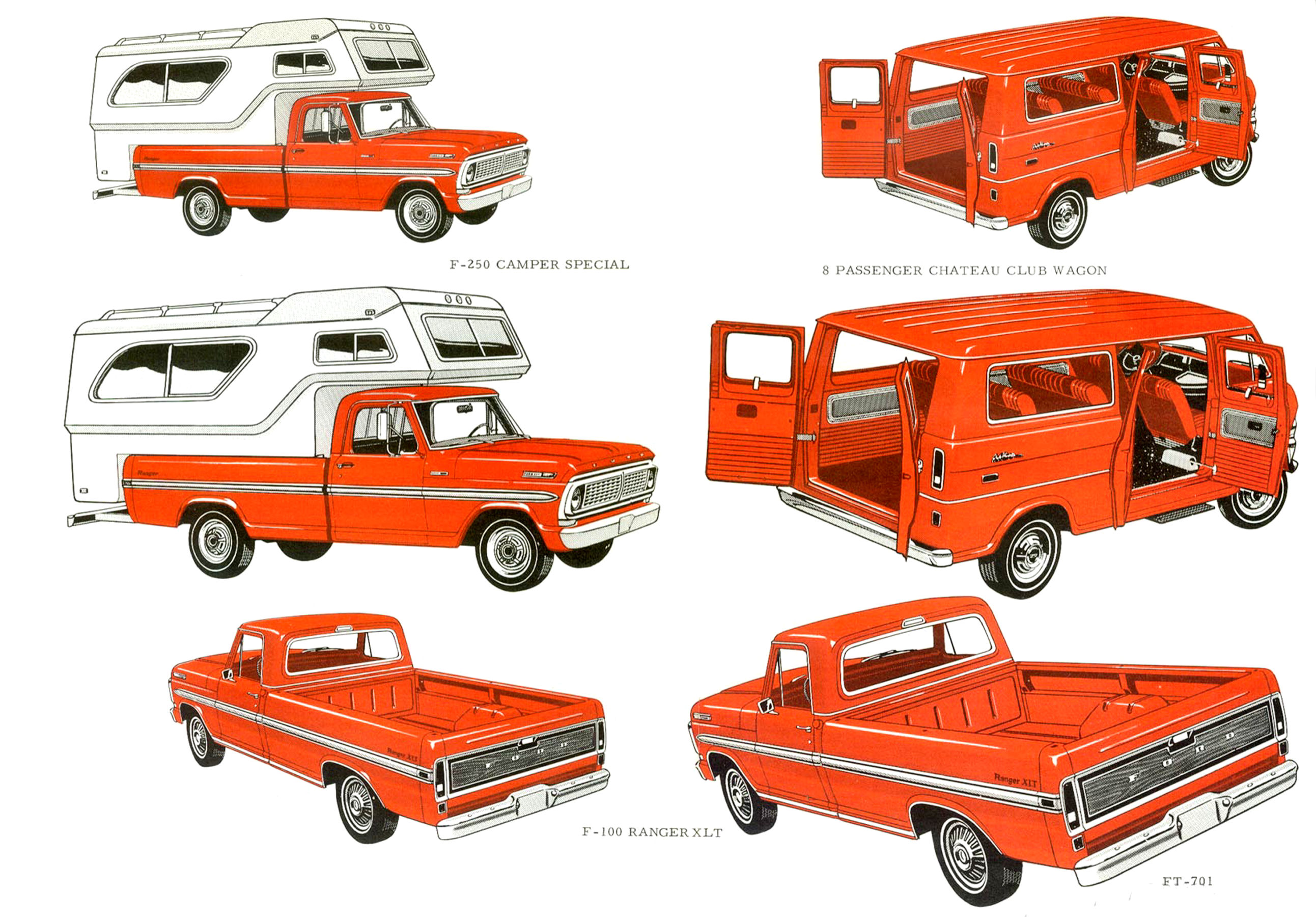 1970 Ford Truck Ad Clipart Book-16