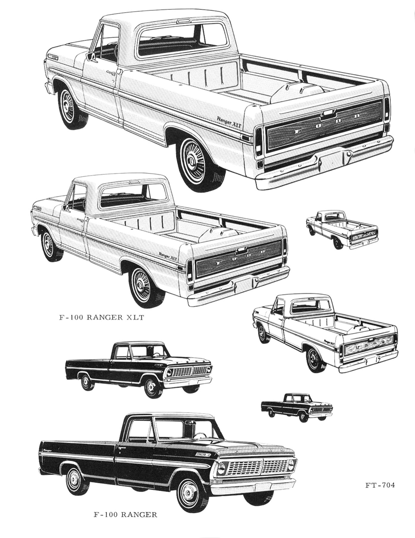 1970 Ford Truck Ad Clipart Book-19