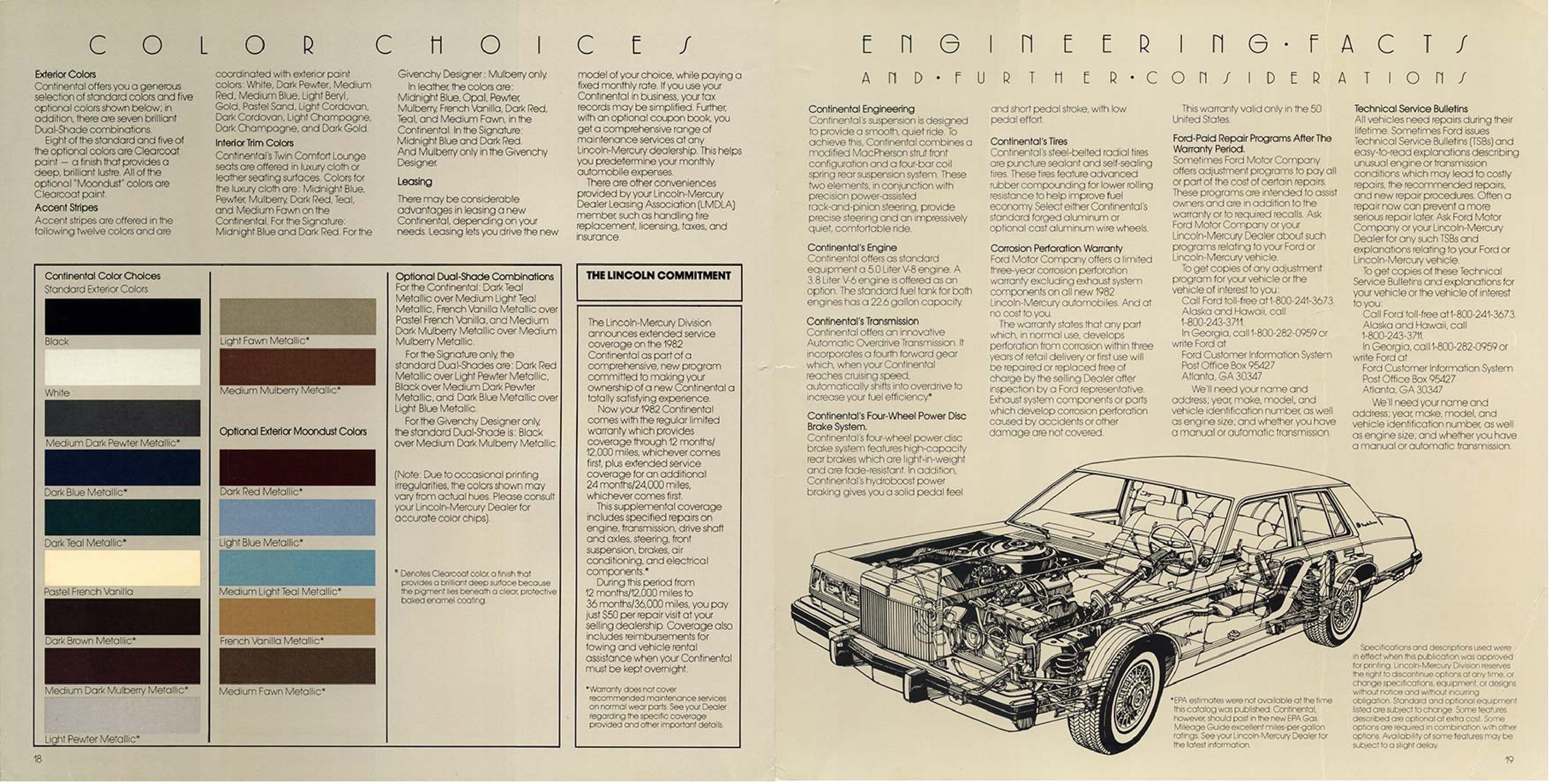 1982 Lincoln Continental 18-19