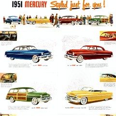 1951_Mercury_Full_Line_Foldout-Side_B