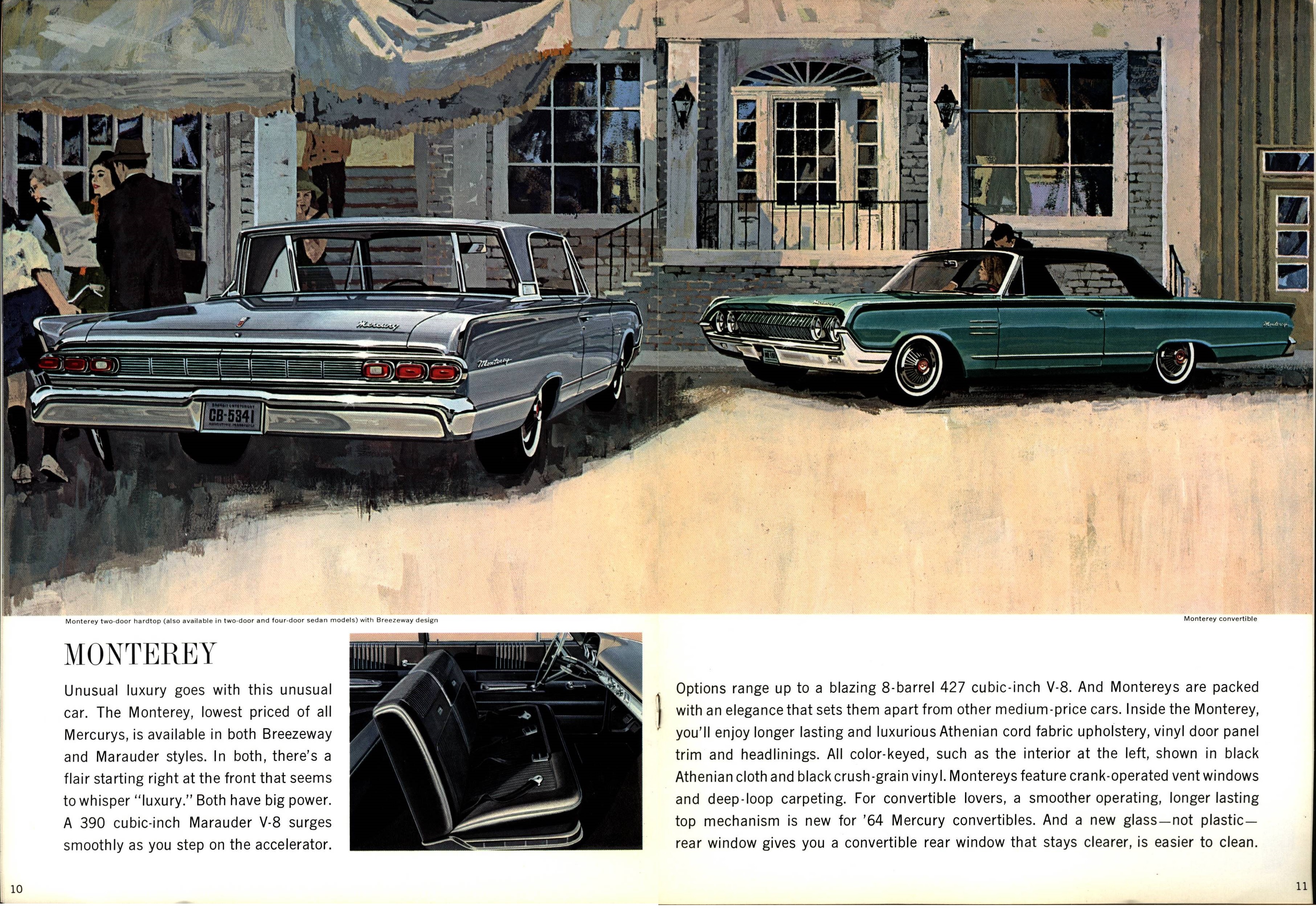 1964 Mercury Full Size Brochure 10-11