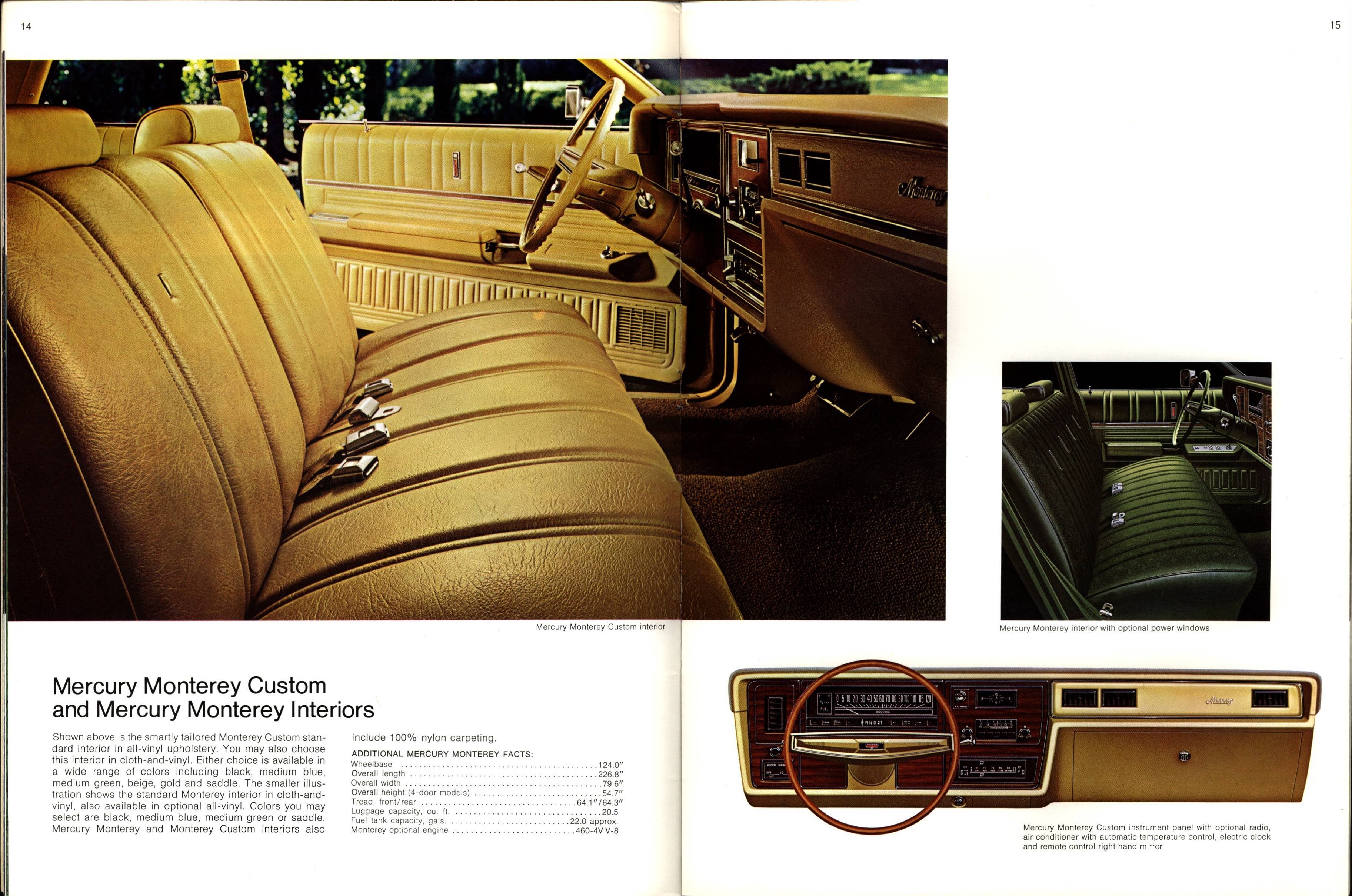 1974 Mercury Full Line Brochure 14-15