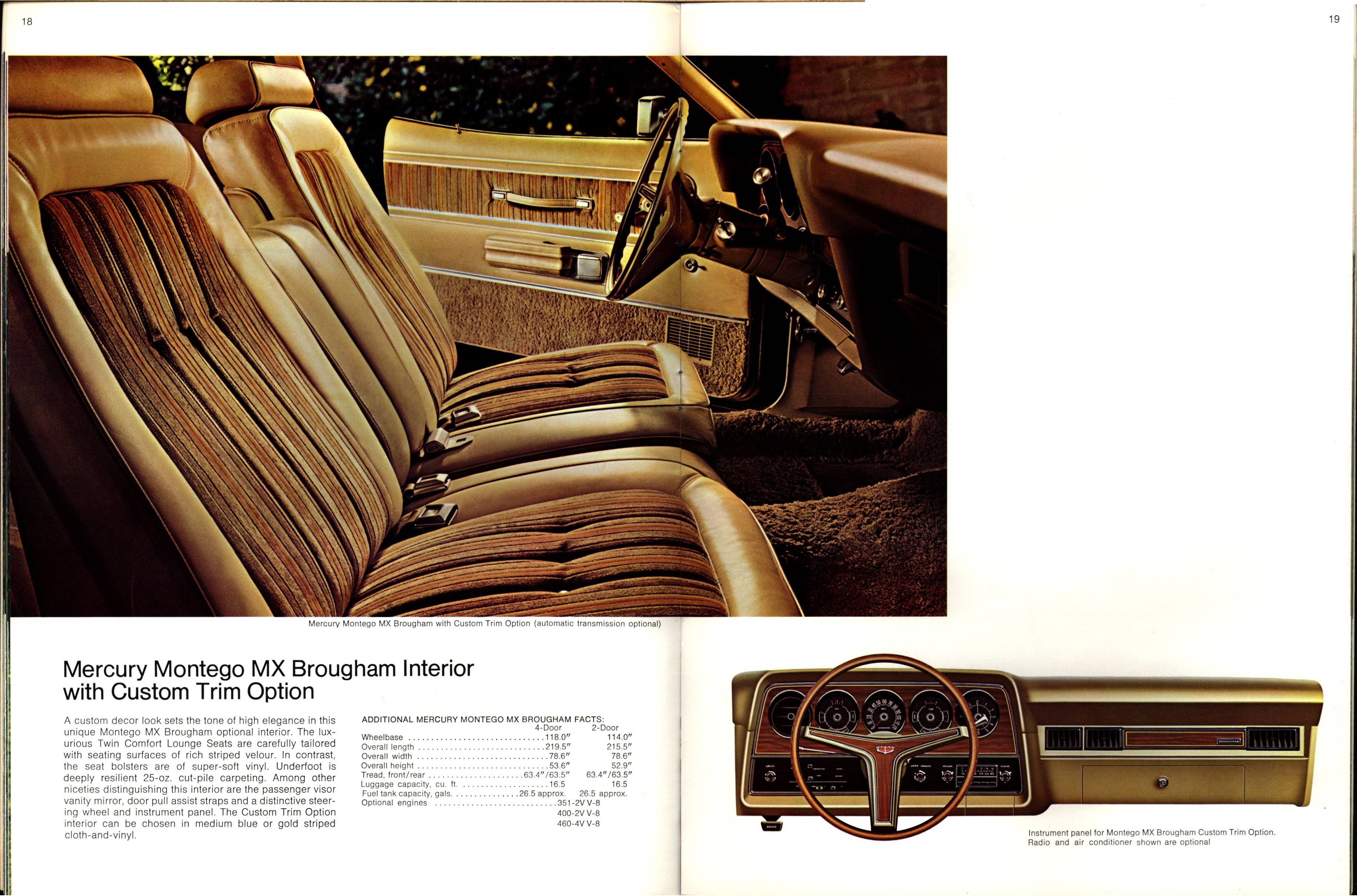 1974 Mercury Full Line Brochure 18-19