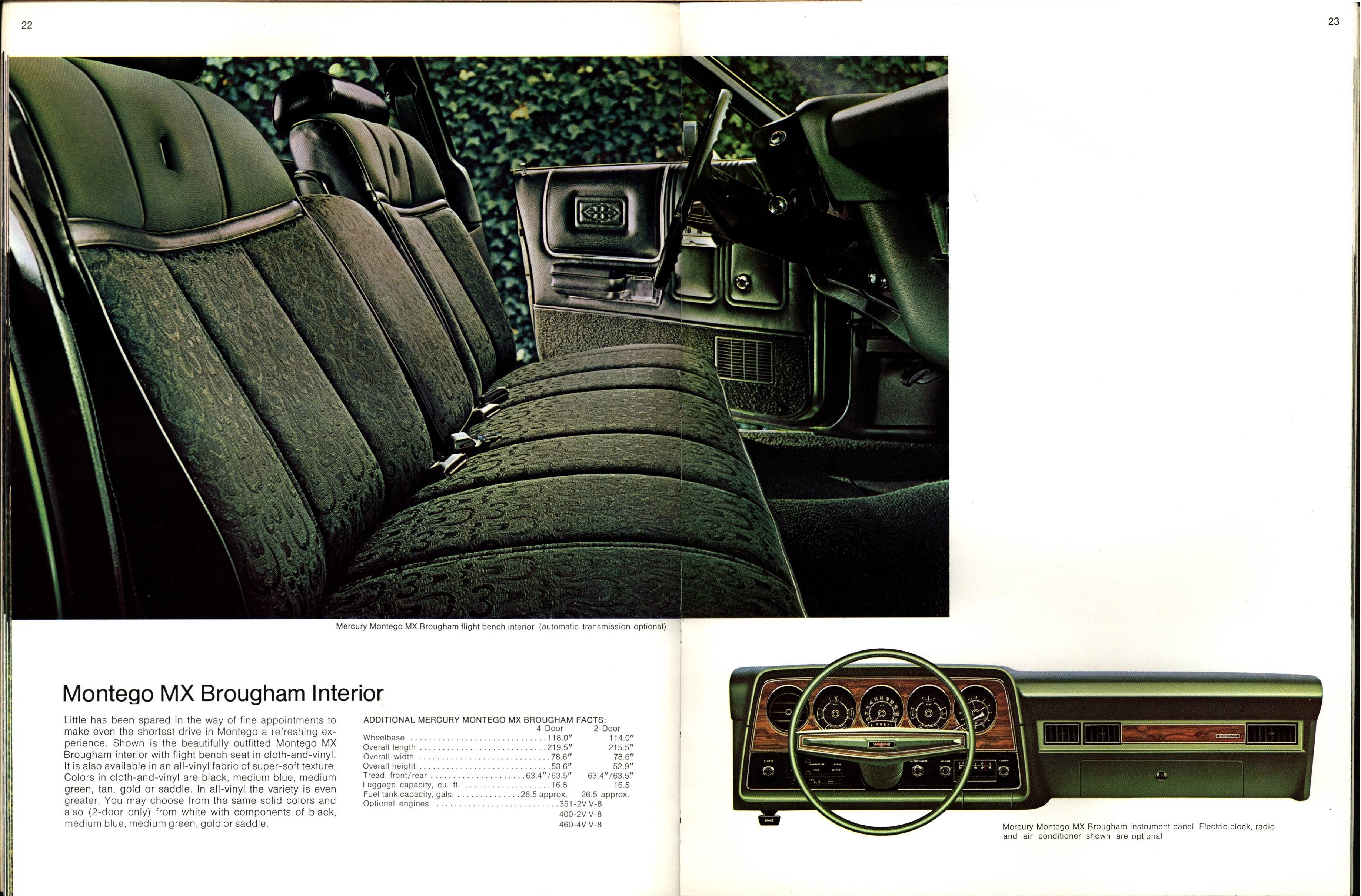 1974 Mercury Full Line Brochure 22-23