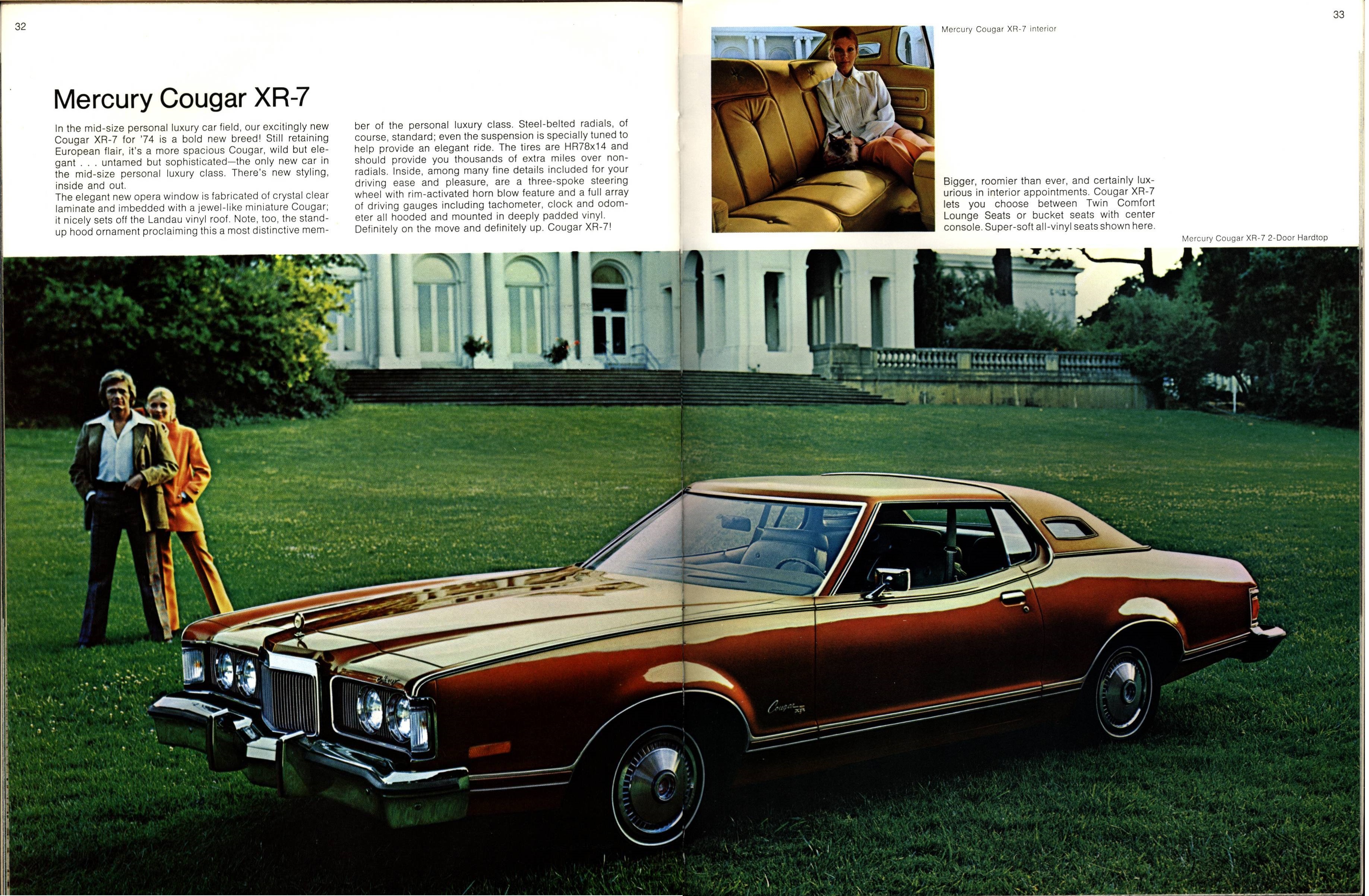 1974 Mercury Full Line Brochure 32-33