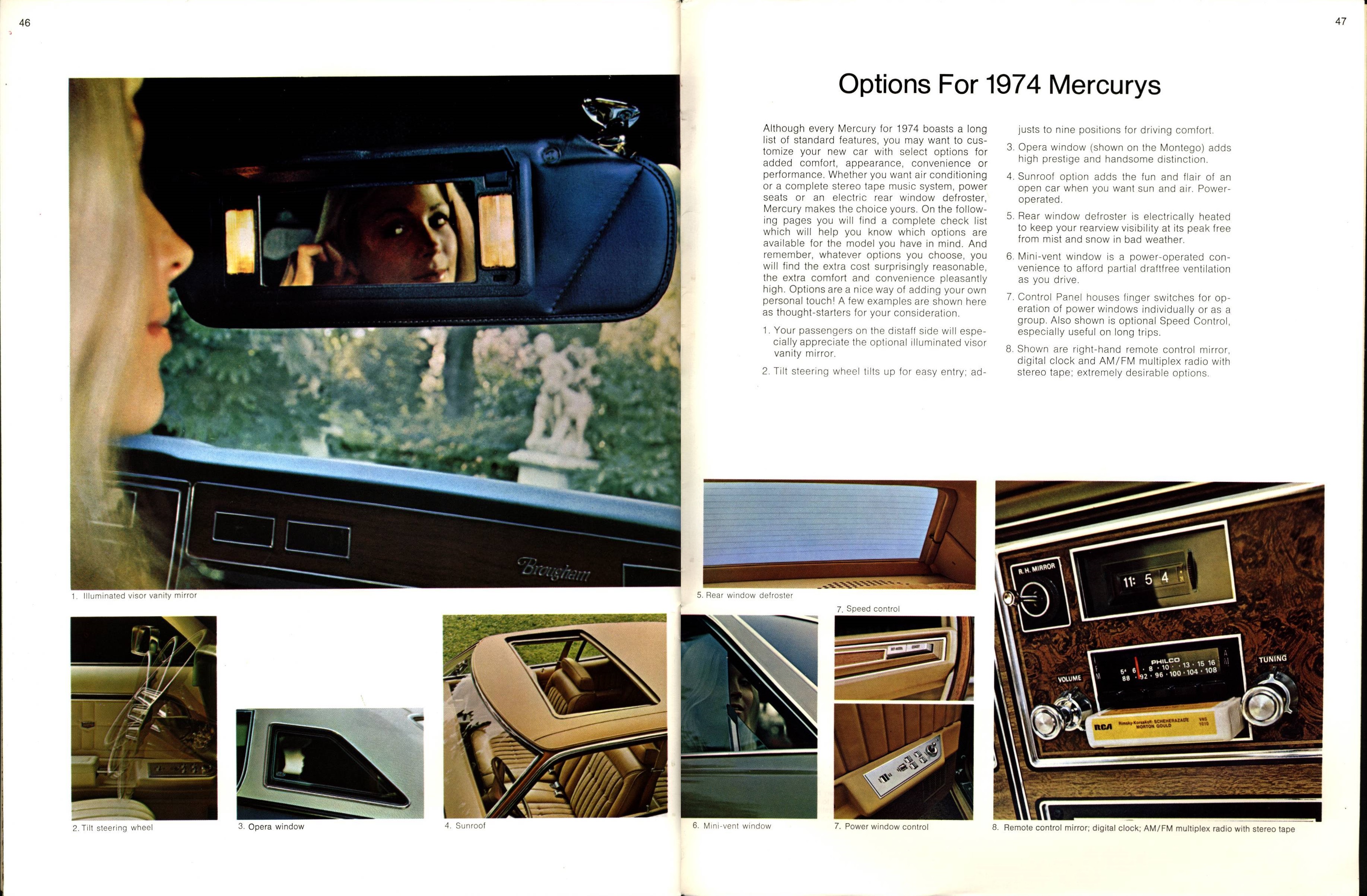 1974 Mercury Full Line Brochure 46-47