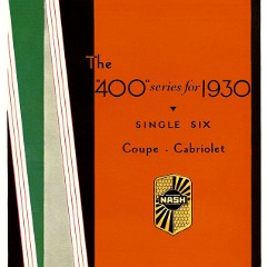 1930 Nash 400 Single Six Coupes Folder