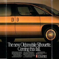 1990 Oldsmobile Silhouette Intro Foldout-02-03-04