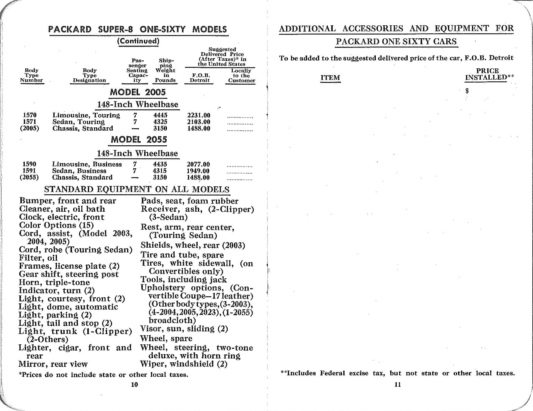 1942 Packard Car Info Booklet-10-11