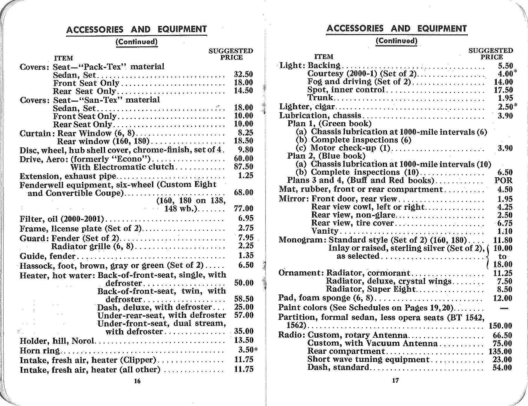 1942 Packard Car Info Booklet-16-17