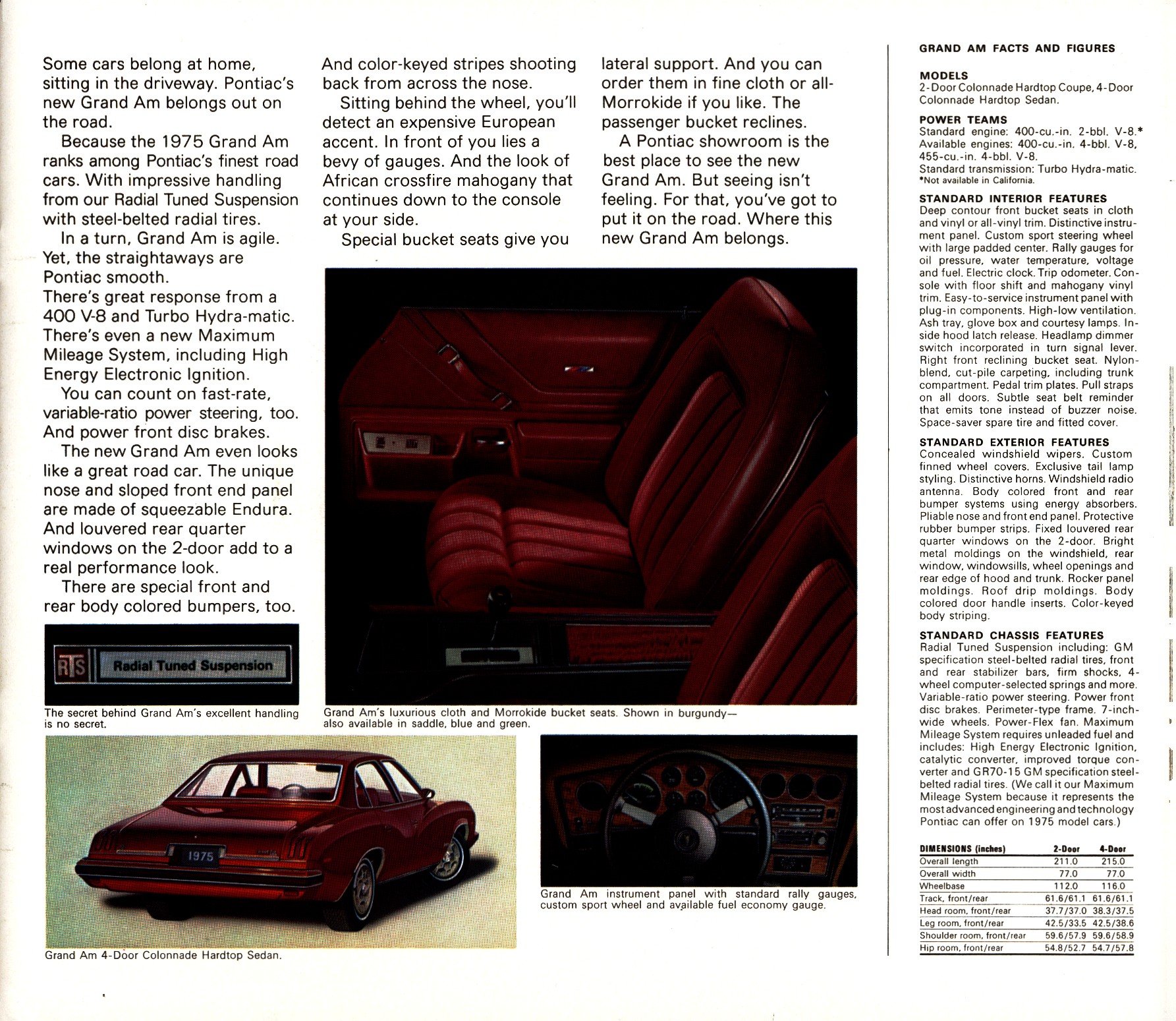 1975 Pontiac Full Line Prestige Brochure 13