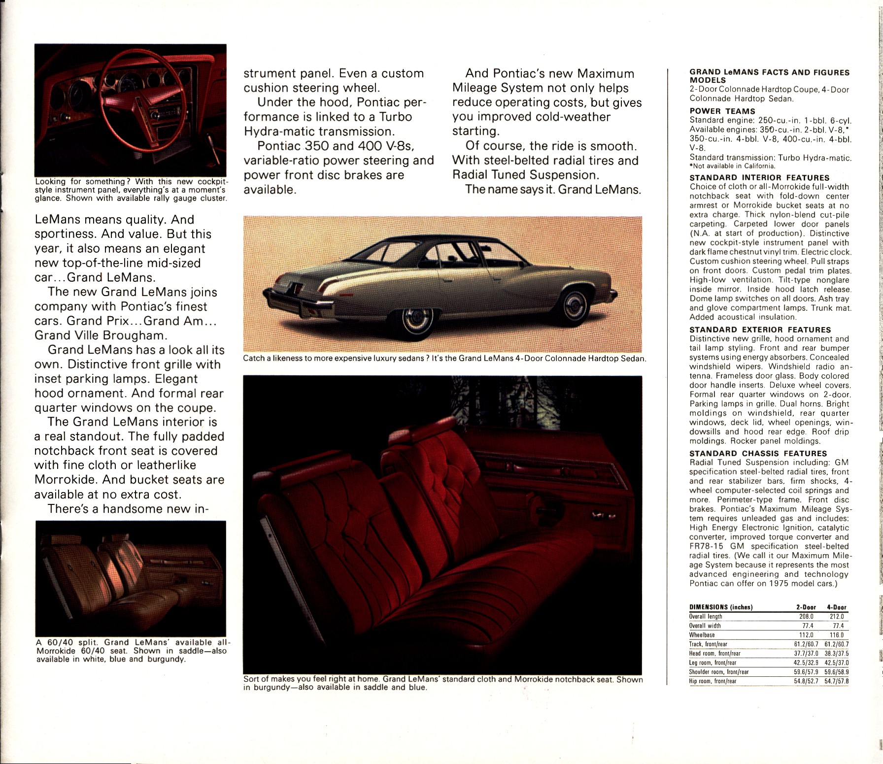 1975 Pontiac Full Line Prestige Brochure 15