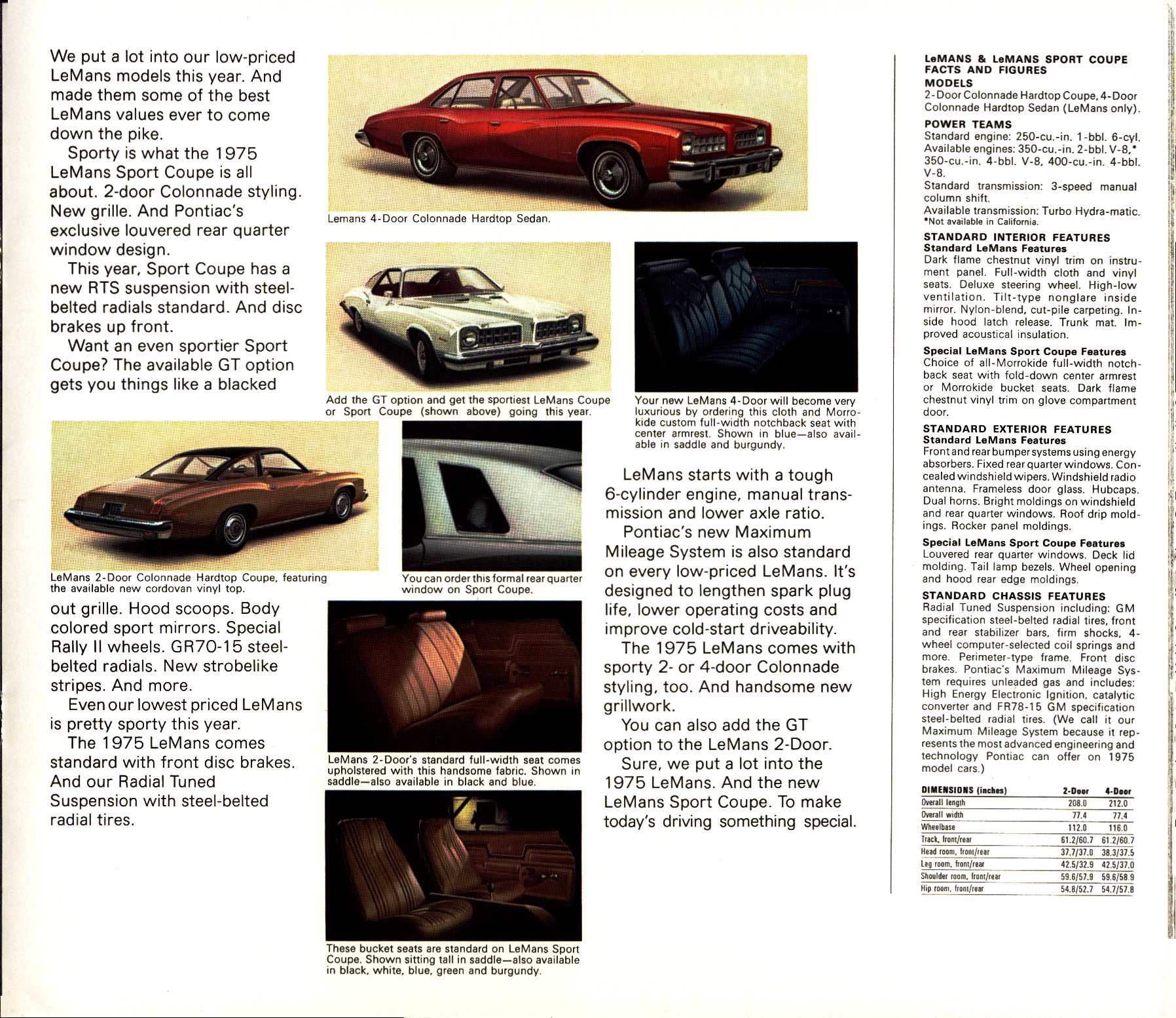 1975 Pontiac Full Line Prestige Brochure 17