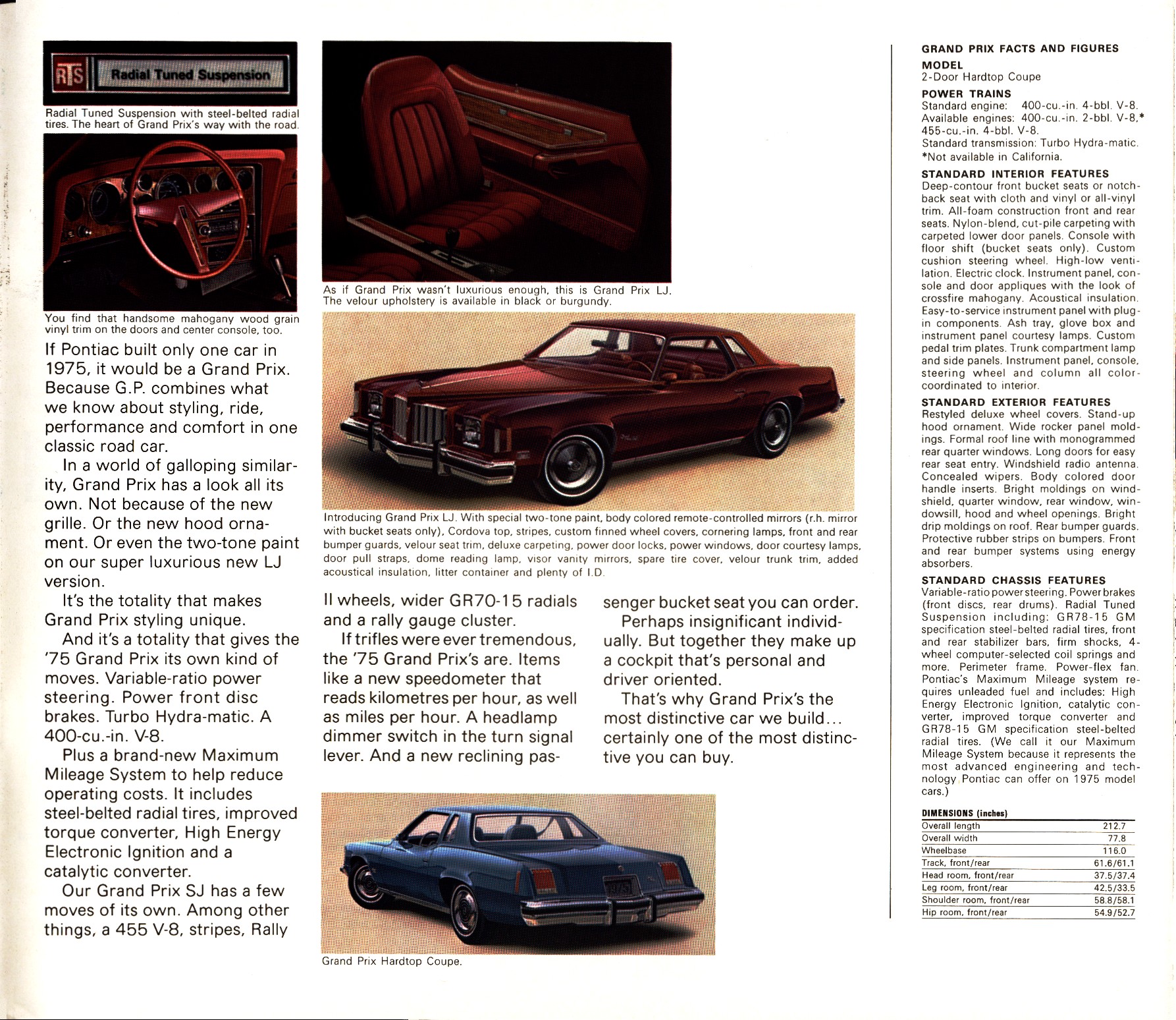 1975 Pontiac Full Line Prestige Brochure 29