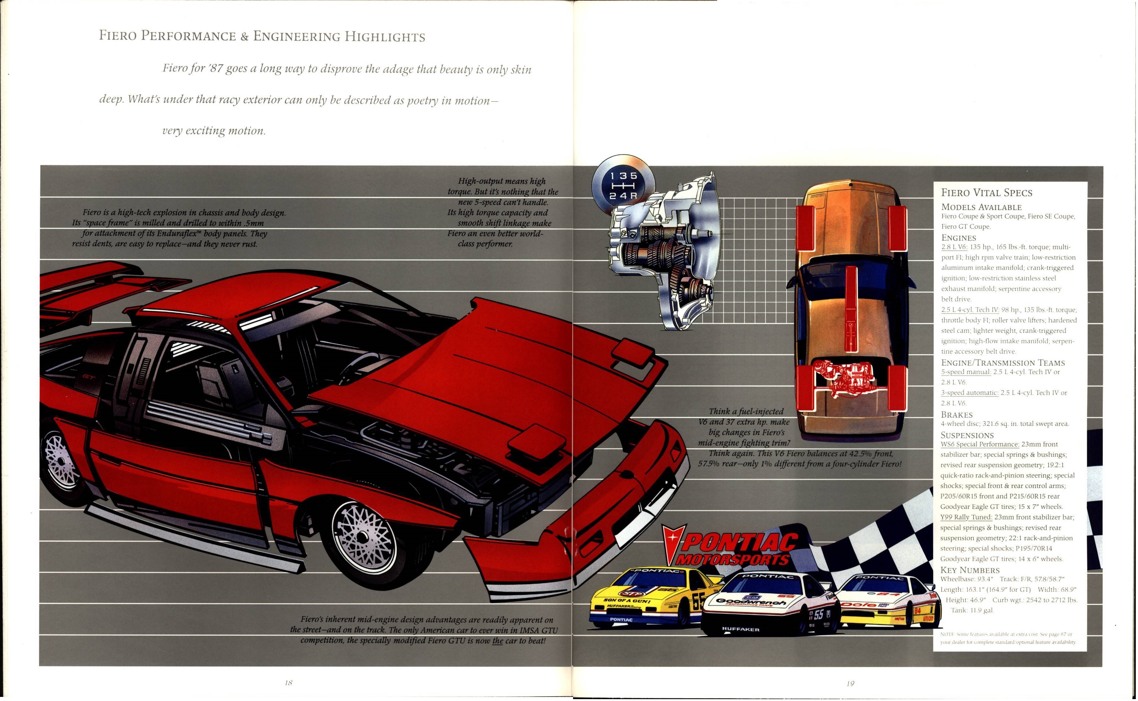 1987 Pontiac Full Line Prestige Brochure 18-19