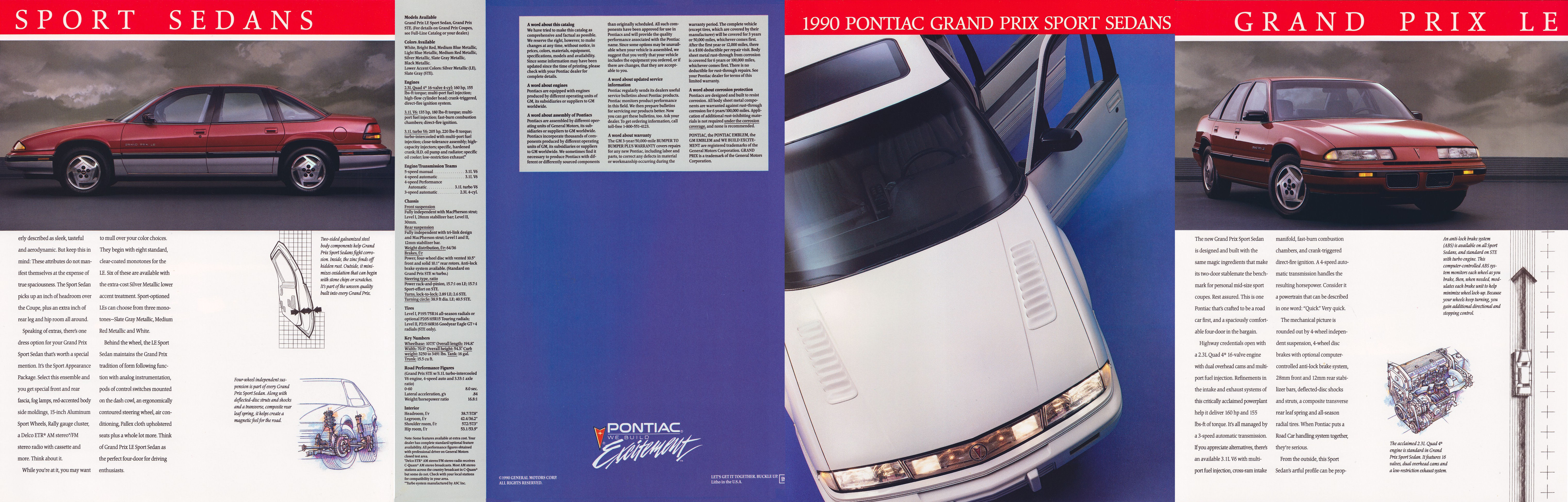 1990_Pontiac_Grand_Prix_Sedans_Foldout-Side_A