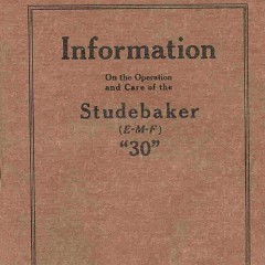 1912 E-M-F 30 Operation Manual