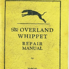 1929 Overland Whippet Four Repair Manual