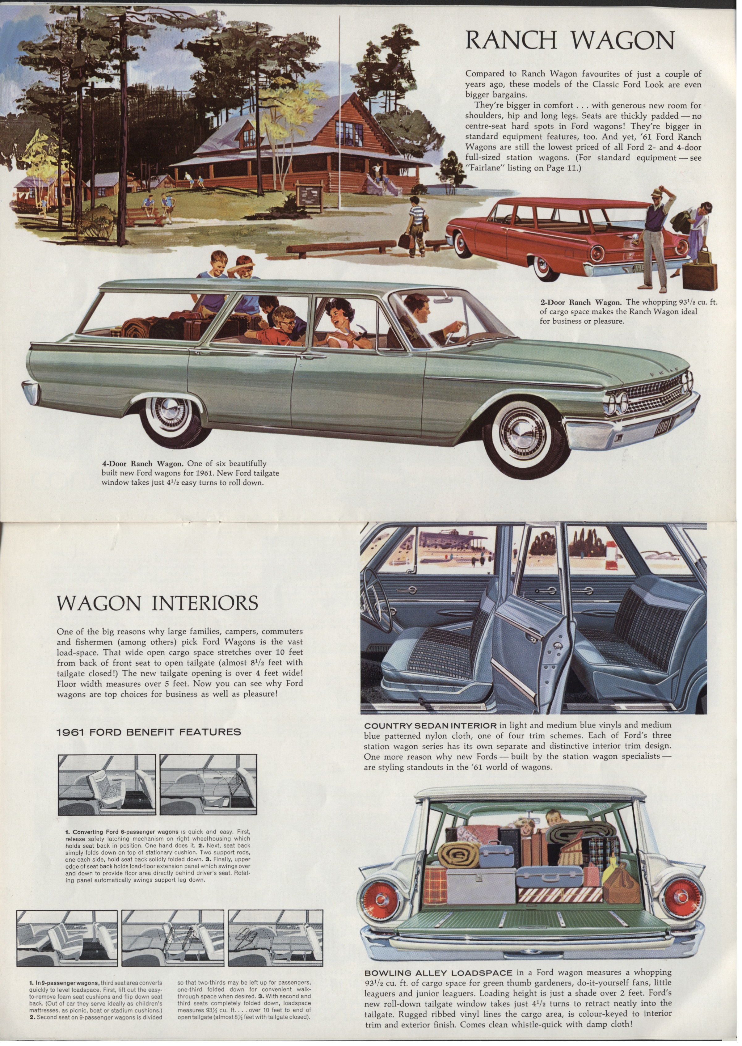 1961 Ford Full Size Brochure Canada 14-15