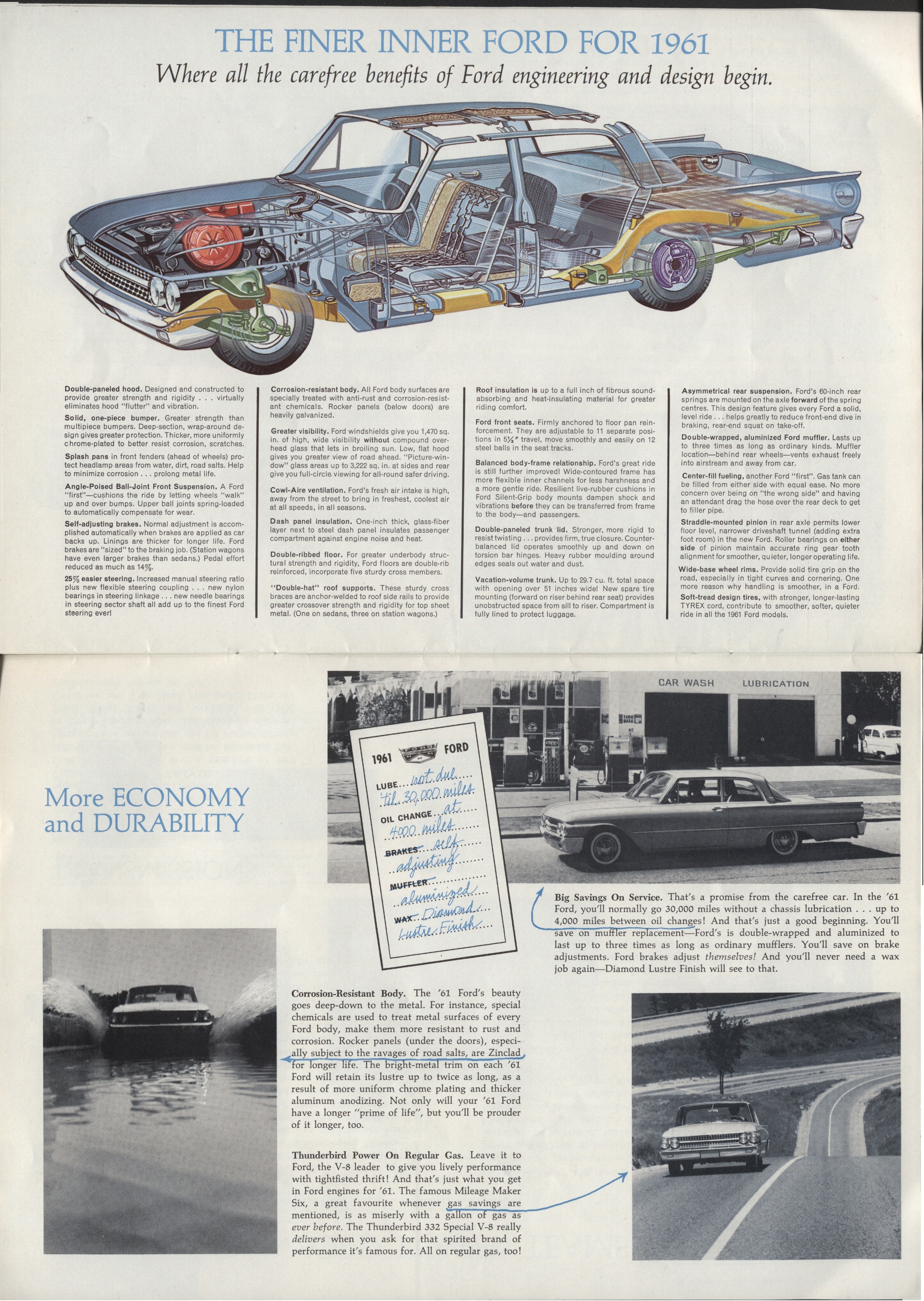 1961 Ford Full Size Brochure Canada 16-17