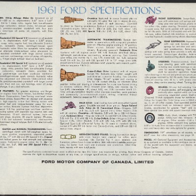 1961 Ford Full Size Brochure Canada 20