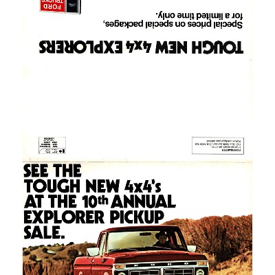 1977 Ford Explorer 4x4 Mailer