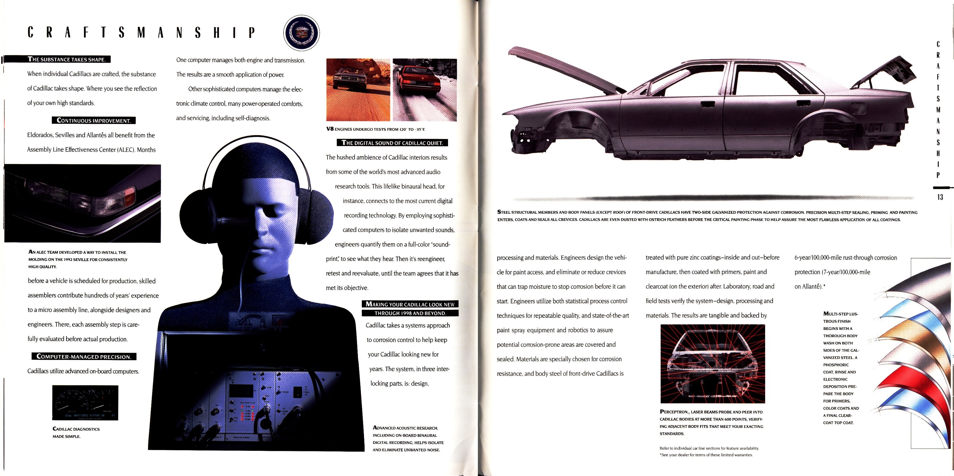 1992 Cadillac Full Line Prestige Brochure 12-13